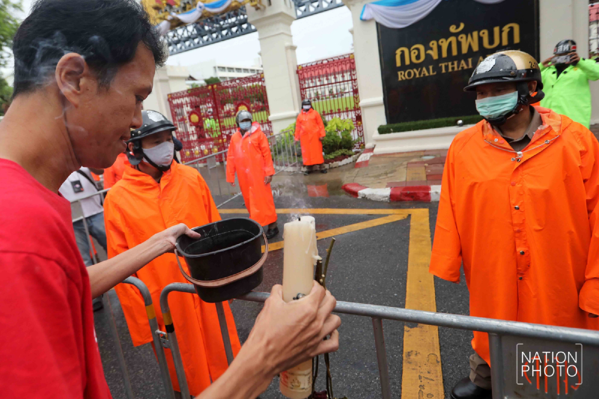  Road barrier blocks activist from ‘blessing’ Army with curses