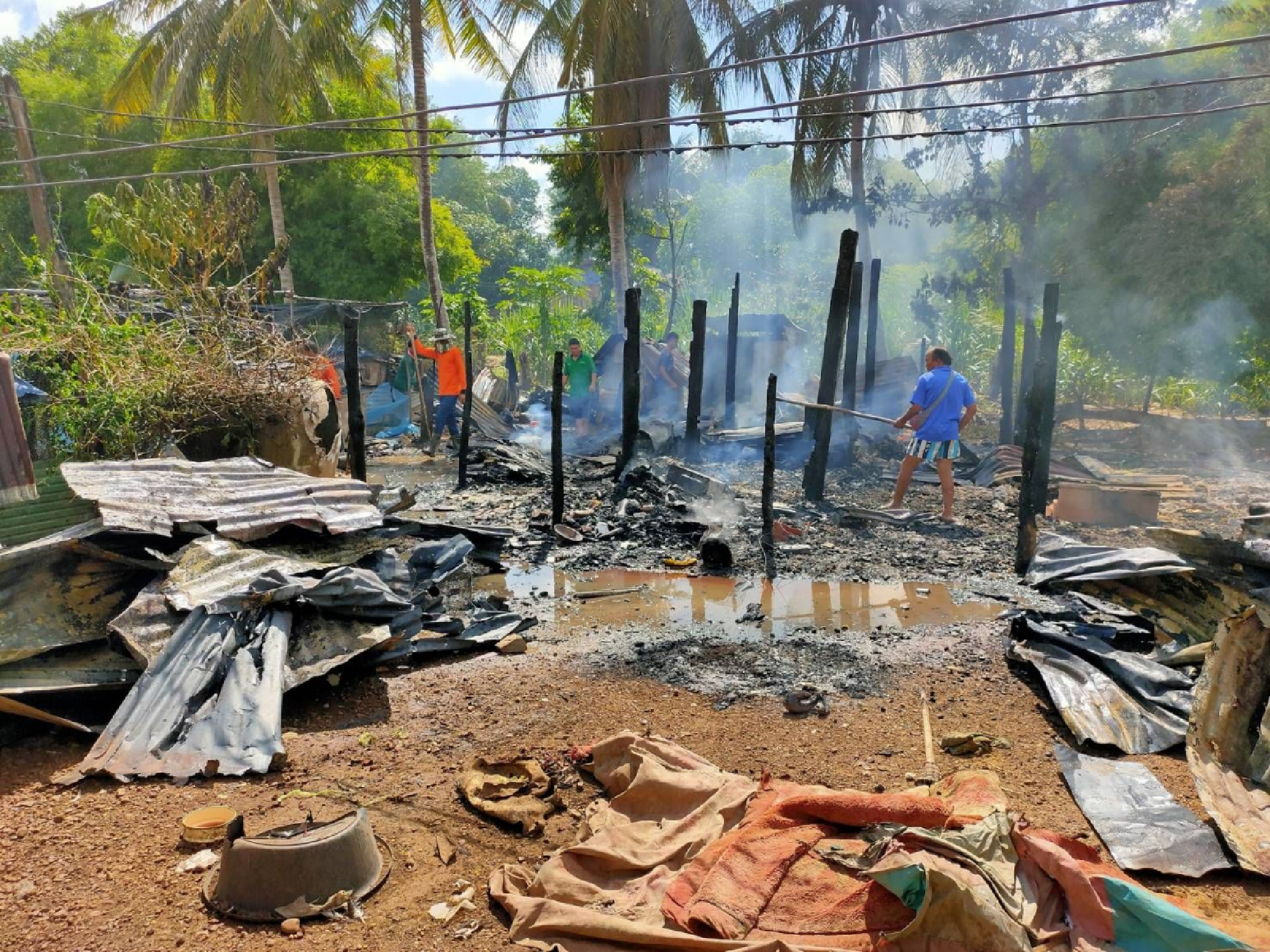 Woman narrowly escapes fire