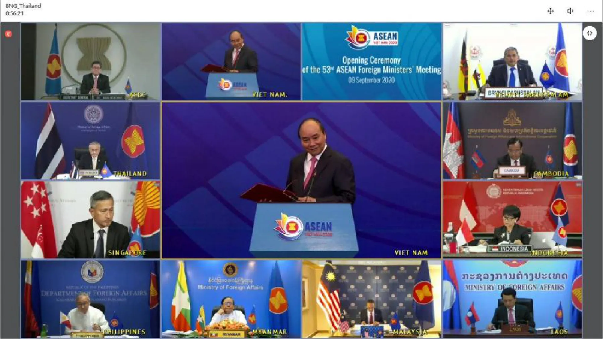 Asean foreign ministers kick off Covid revival talks