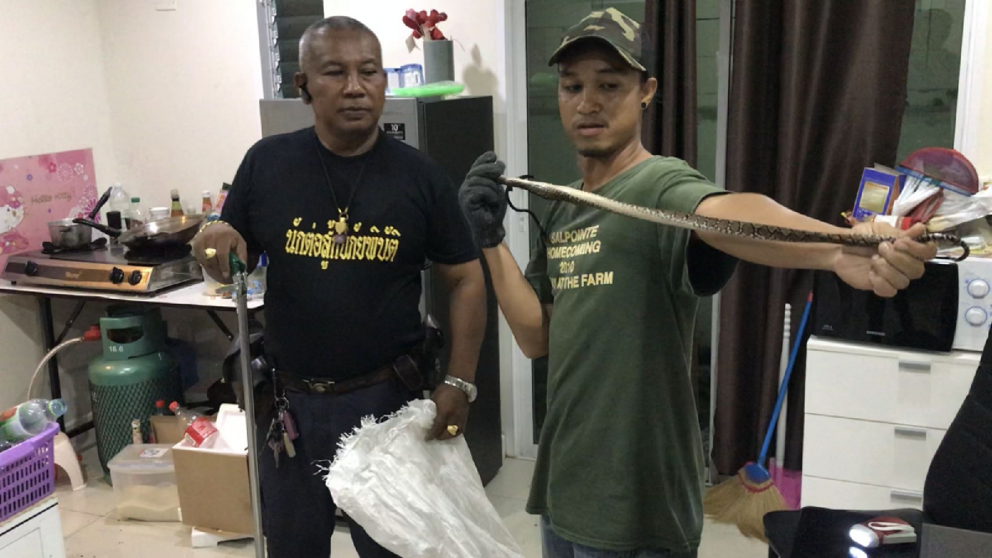 Boa constrictor takes bite out of 18-year-old in toilet