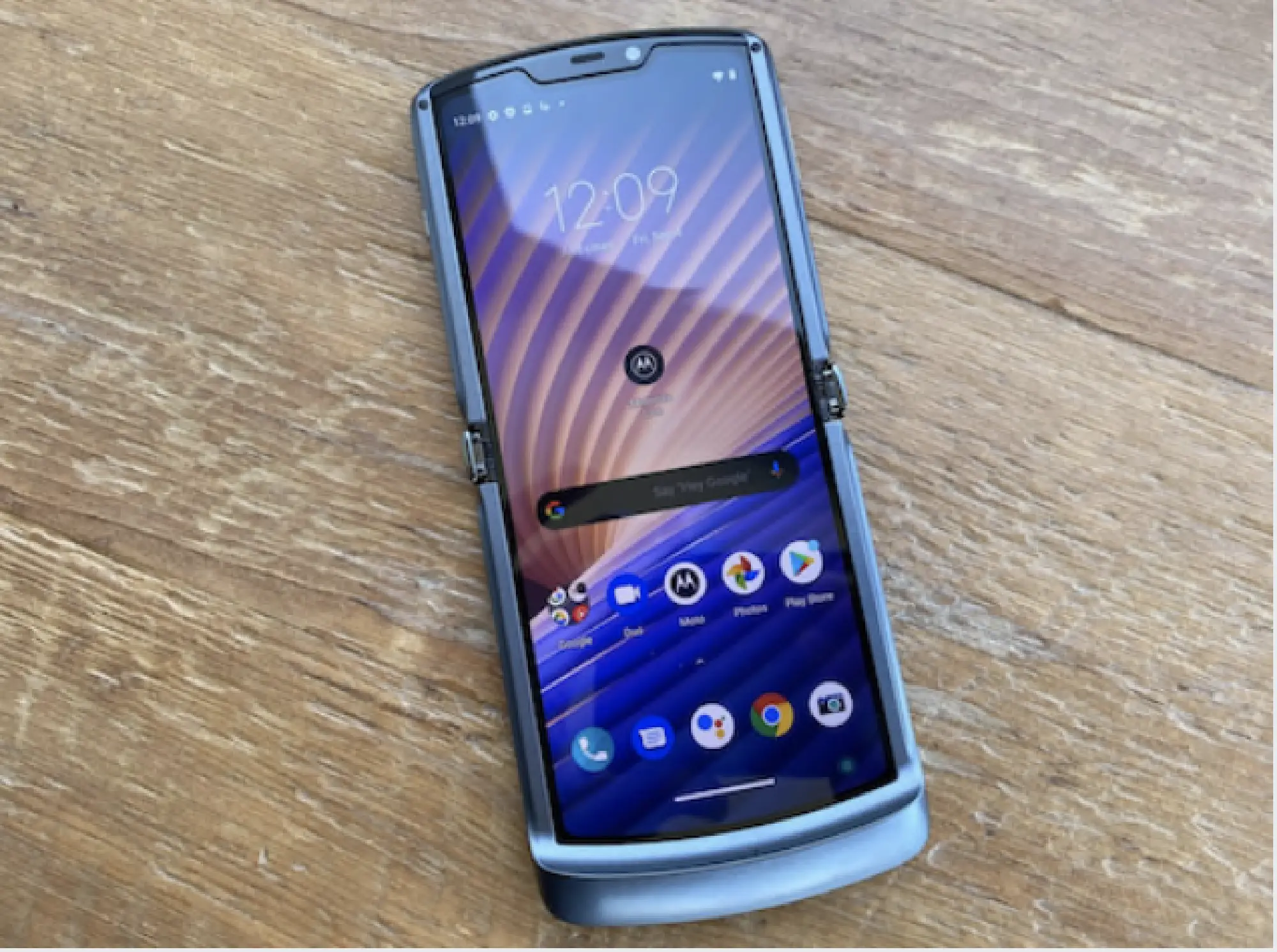 Motorola's Razr foldable smartphone. MUST CREDIT: Bloomberg photo by Mark Gurman