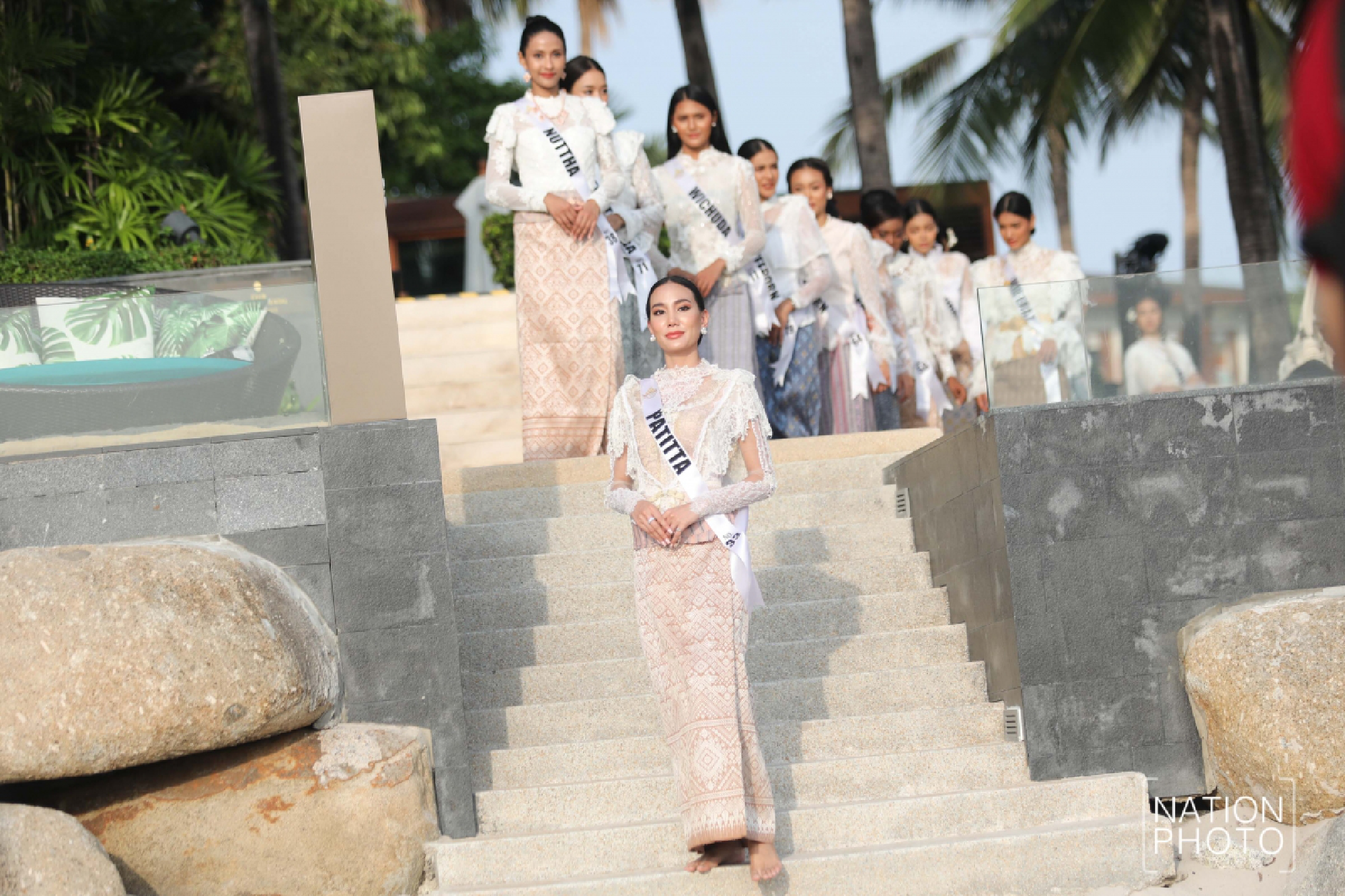 Beauties mark second day in Hua Hin by making merit