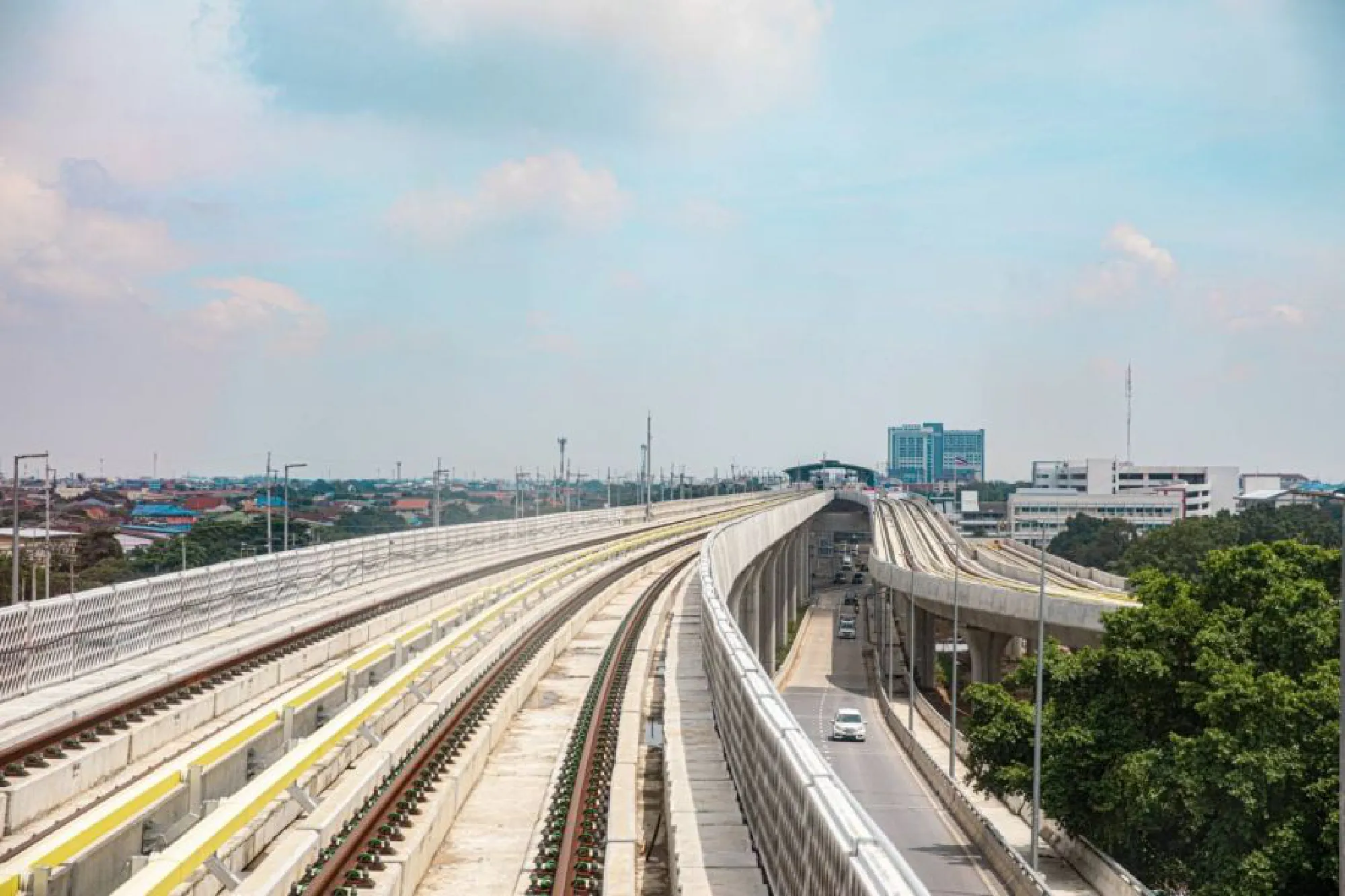 BTS tests Green Line trains at 7 new stations before public opening at year-end