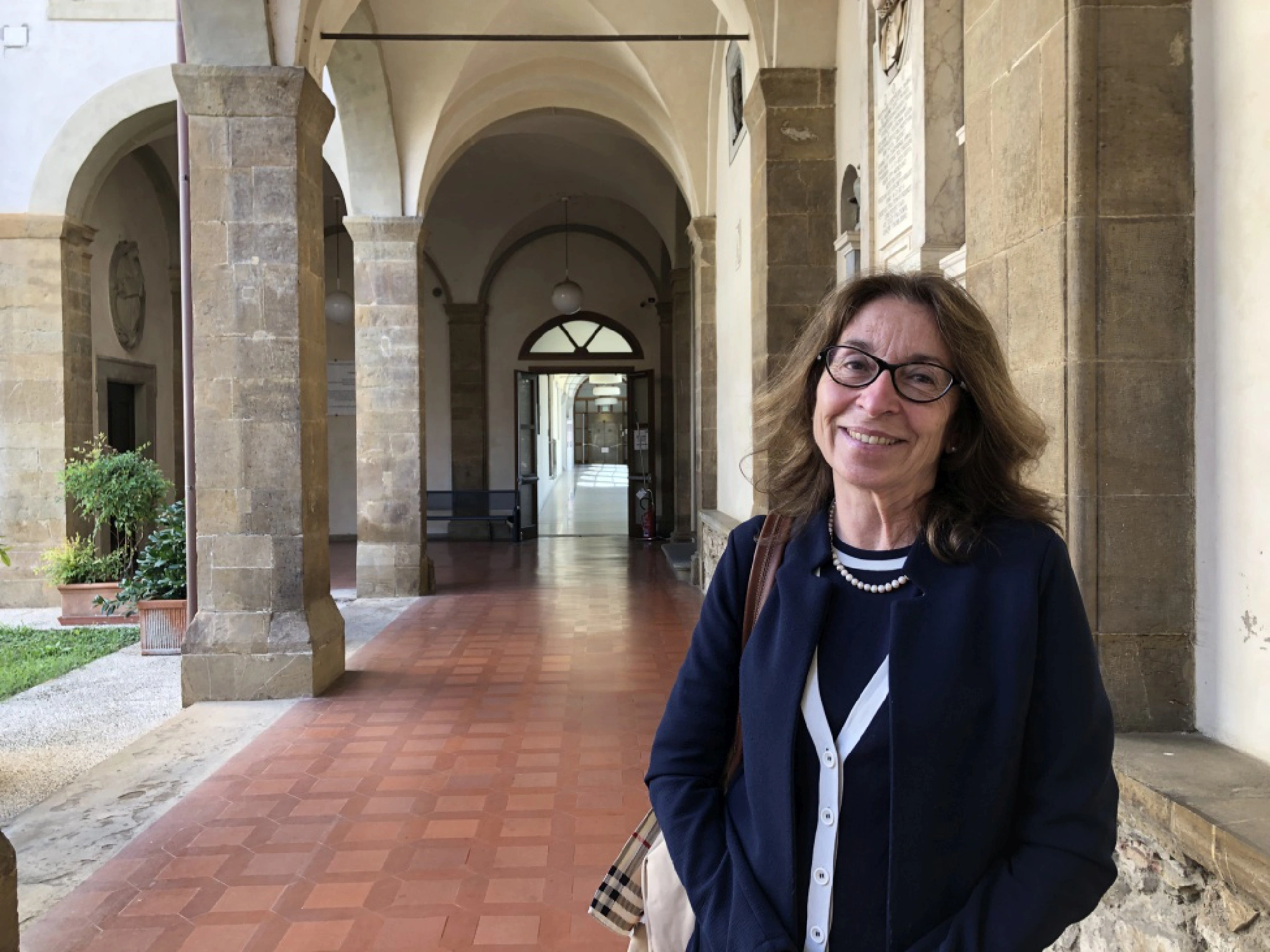 Donatella Lippi of the University of Florence said she'd studied the plague with the "distance of a historian" until this year, when the world experienced a pandemic of its own. MUST CREDIT: Washington Post photo by Chico Harlan. /Photo by: Chico Harlan — The Washington Post/ Location: Florence, Italy