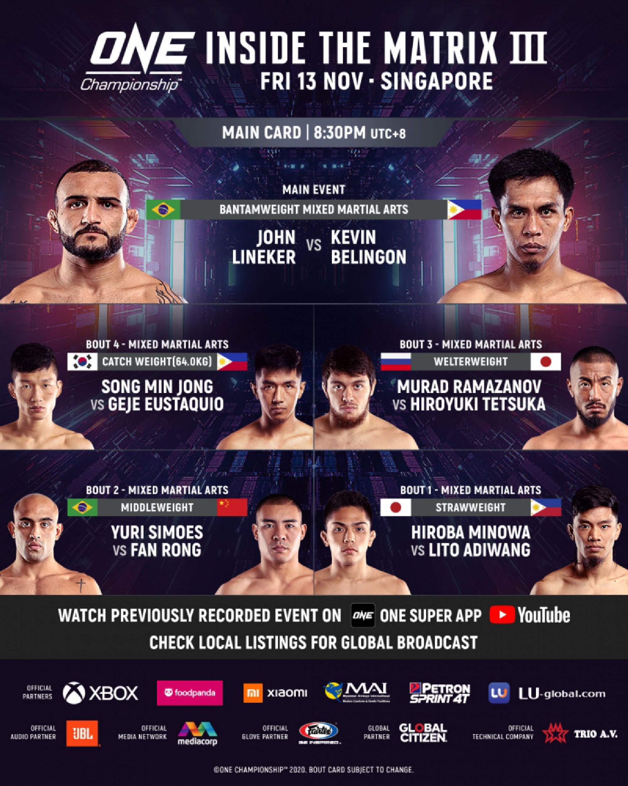 Belingon aiming to put Lineker’s lights out in clash of top bantamweights