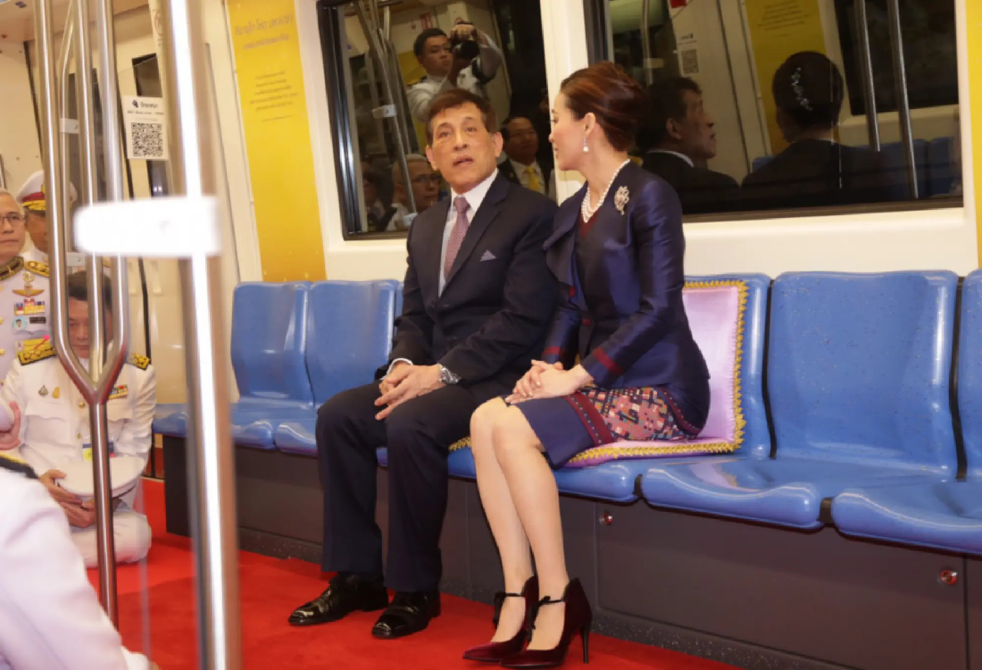 Their Majesties inaugurate MRT Blue Line extension