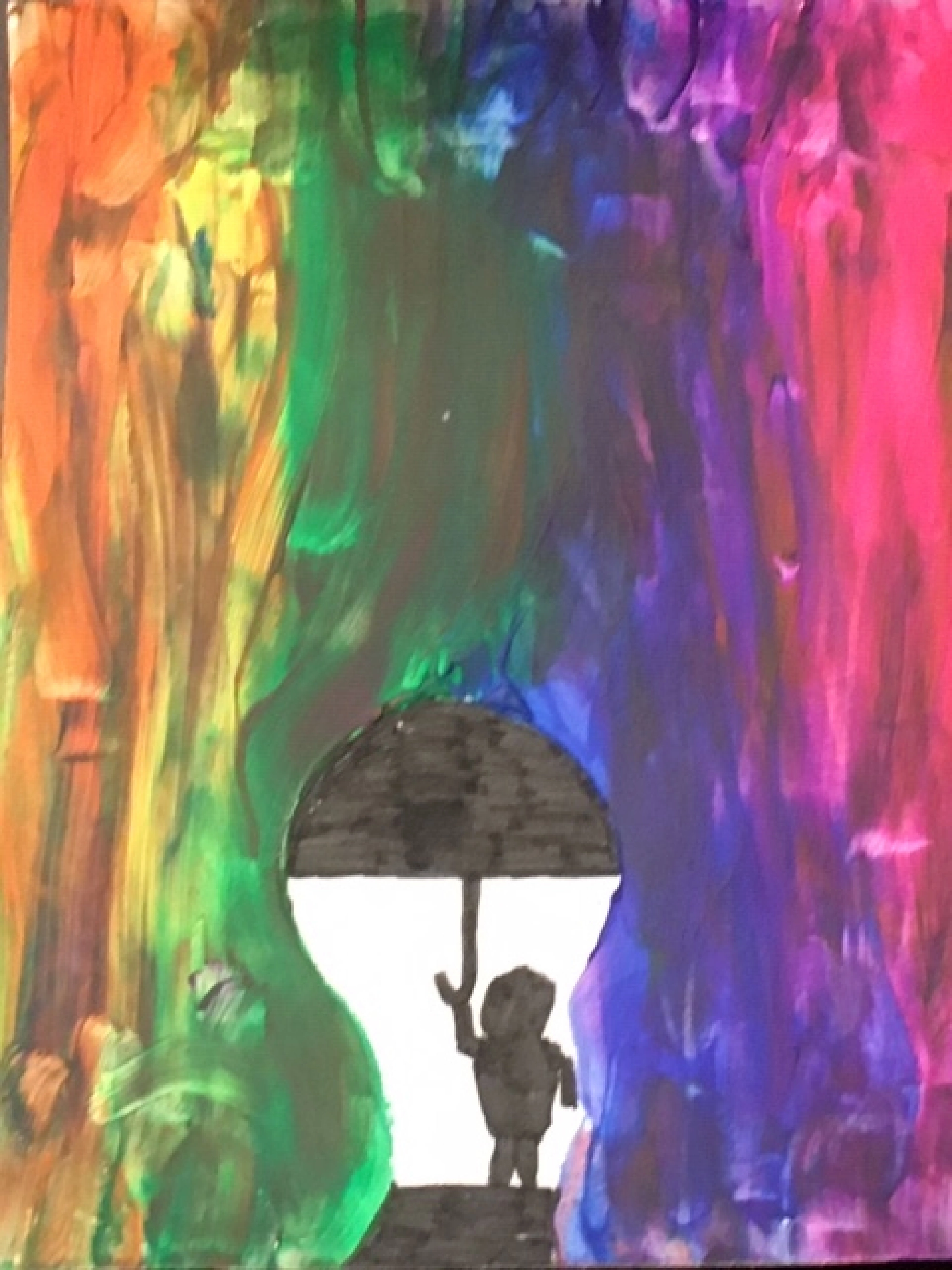 Luke Pages, 12, who attends sixth-grade in Gaithersburg, Md., drew this picture to show how he thinks the novel coronavirus pandemic has reshaped his life. MUST CREDIT: Courtesy of Luke Pages