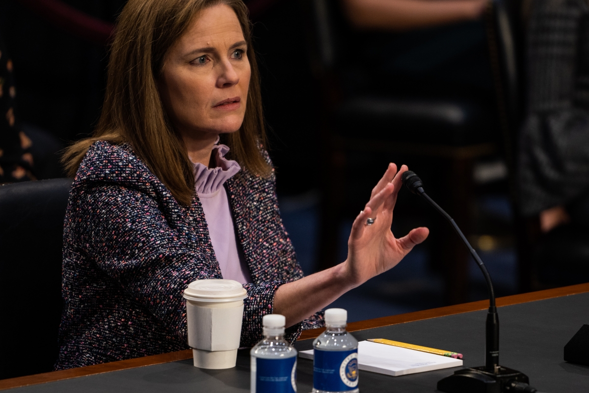 Justice Amy Coney Barrett. MUST CREDIT: Washington Post photo by Demetrius Freeman