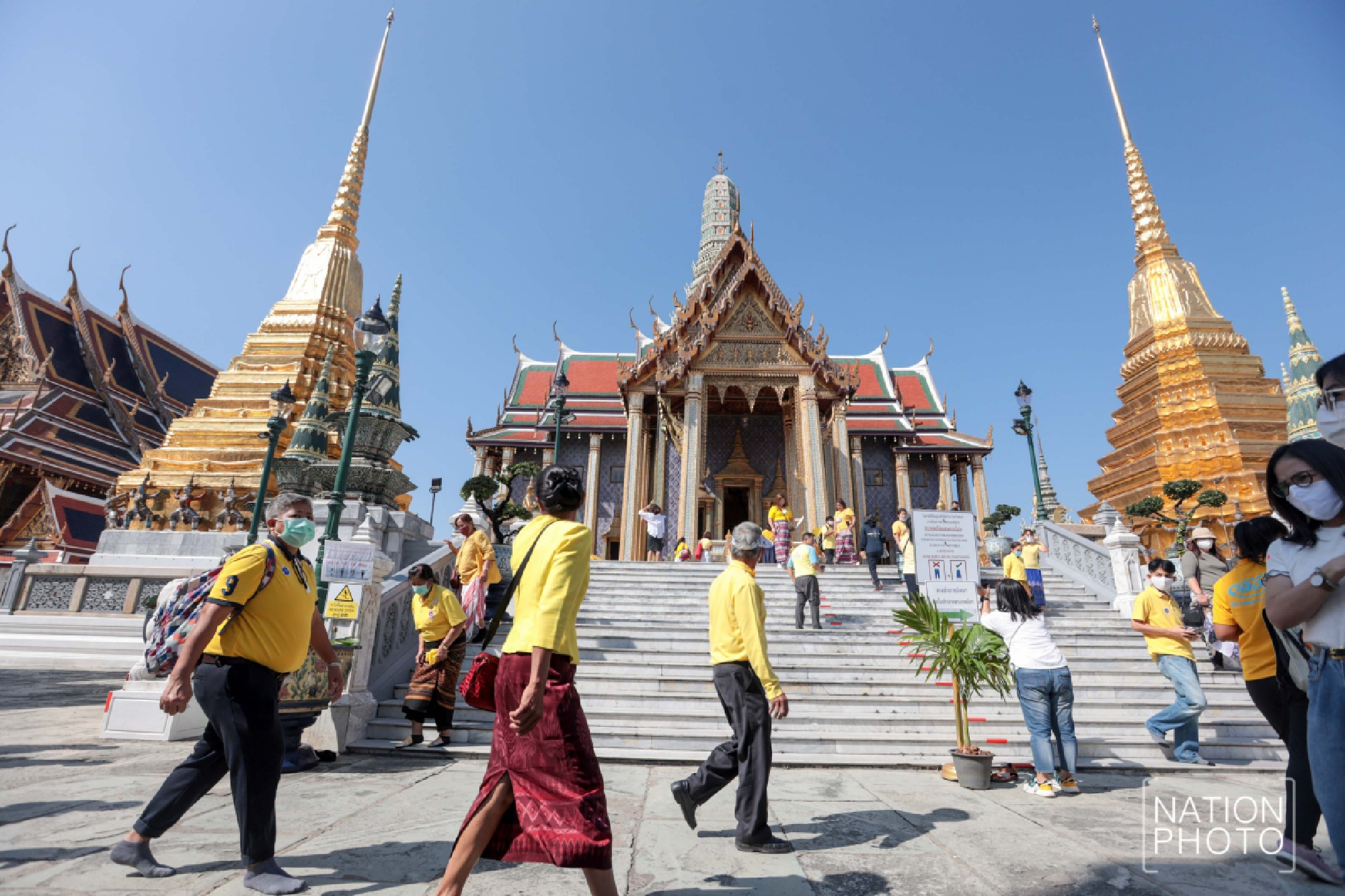 People pay tribute to Thai Kings at Grand Palace on King Rama IX's birthday 