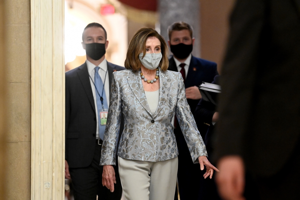 Rep. Nancy Pelosi, D-Calif., was elected speaker of the House on Sunday, Dec. 3, 2021. MUST CREDIT: Washington Post photo by Katherine Frey