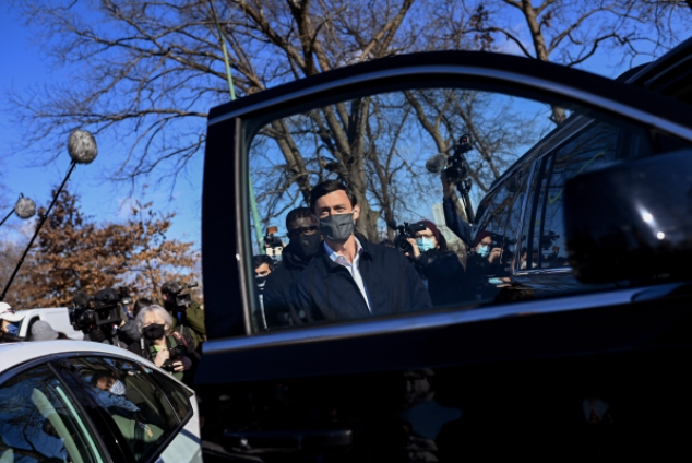 Democratic Senate candidate Jon Ossoff in Atlanta on Tuesday. MUST CREDIT: Washington Post photo by Joshua L