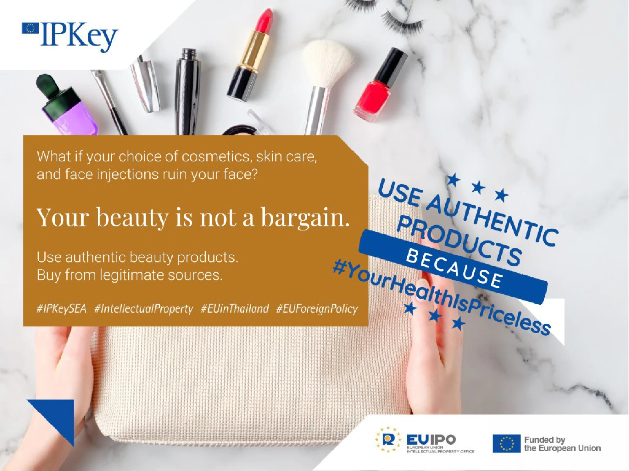 EU-funded campaign urges consumers to beware of counterfeit cosmetics and beauty products