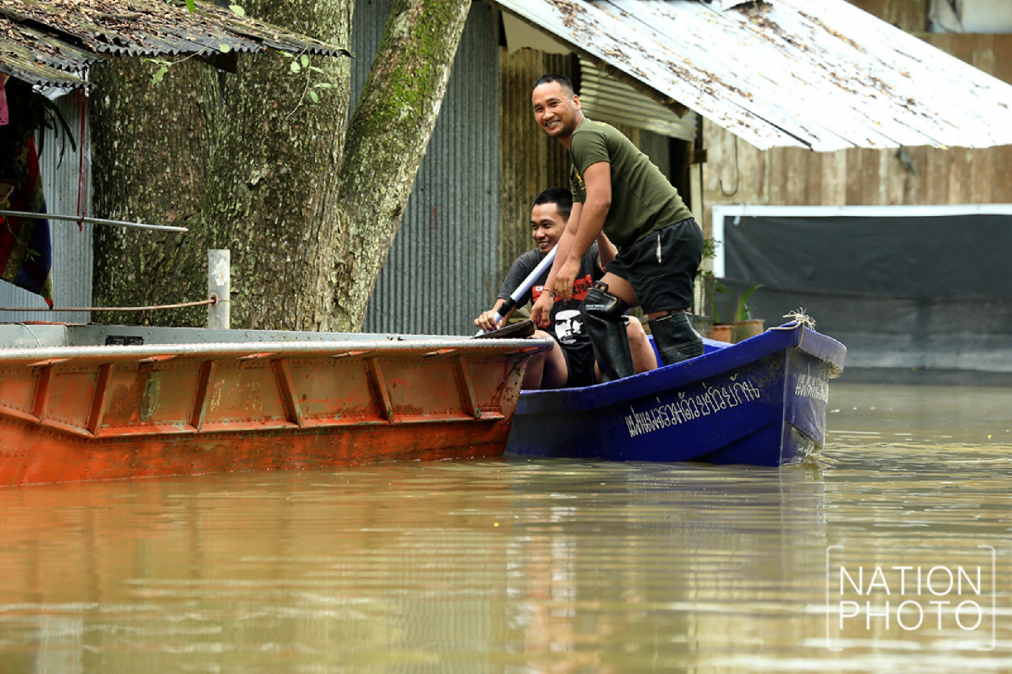 Military forced to move Pattani command centre as floods swamp temple