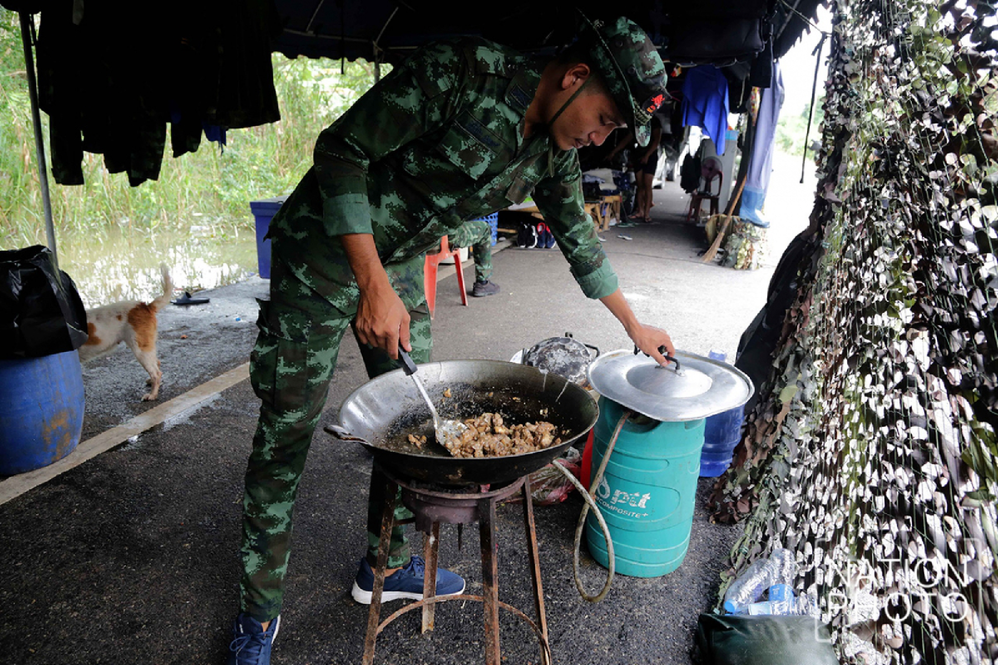 Military forced to move Pattani command centre as floods swamp temple