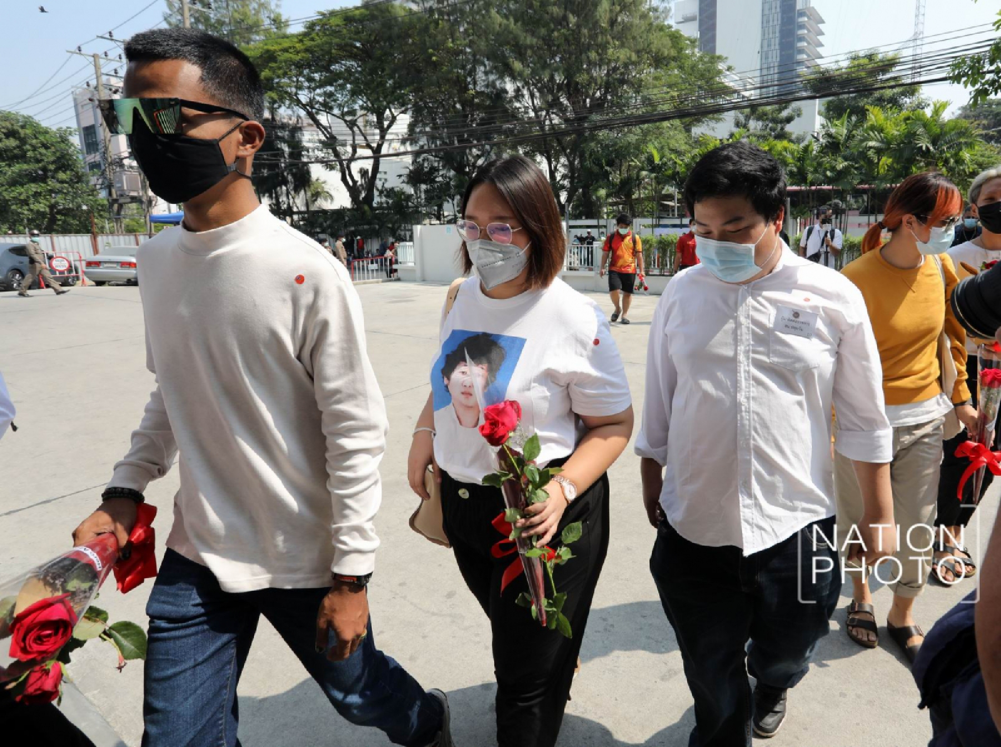 Protest leaders acknowledge lese majeste charges for speeches delivered last month