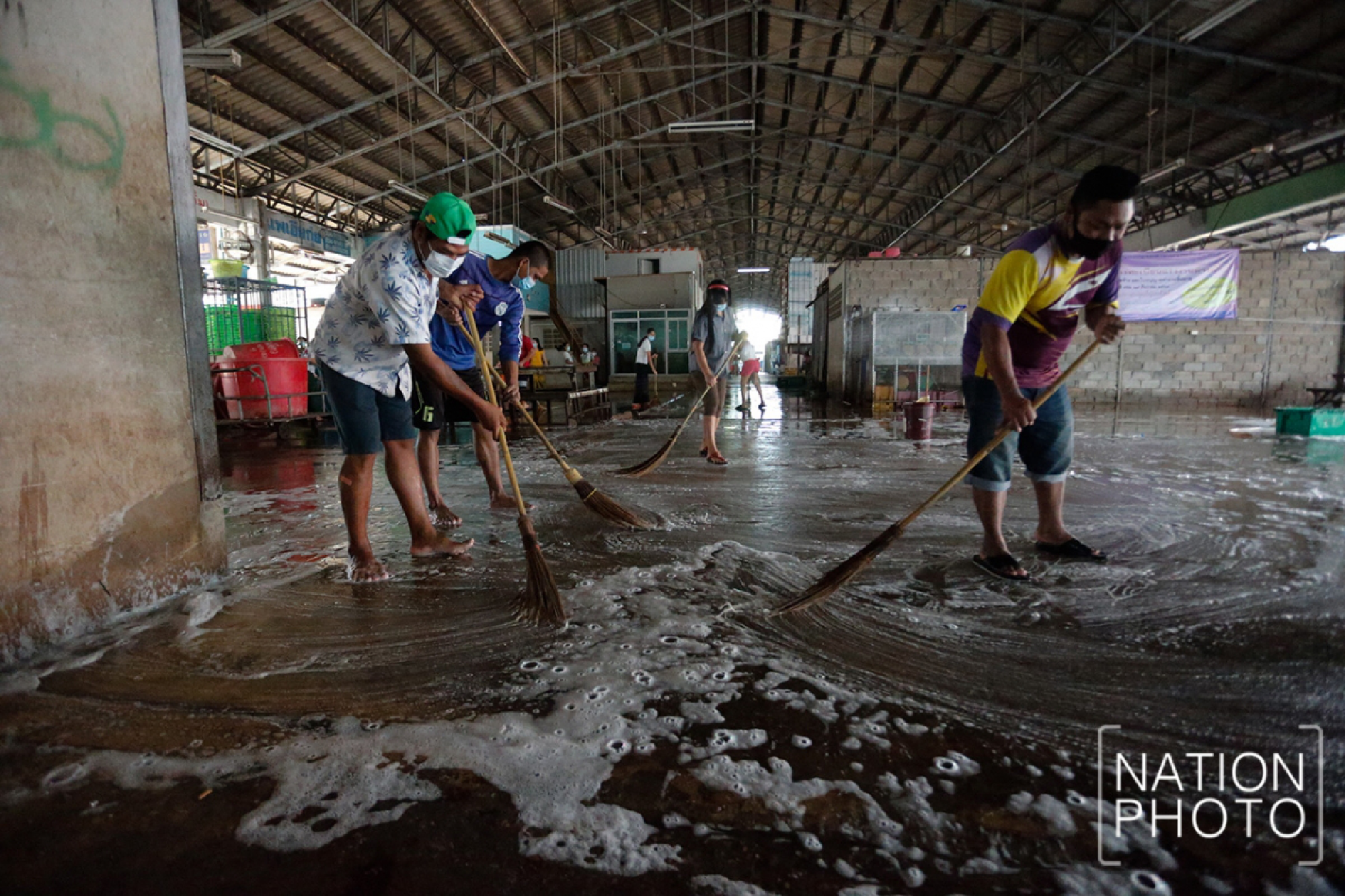 Samut Sakhon’s shrimp market washed clean