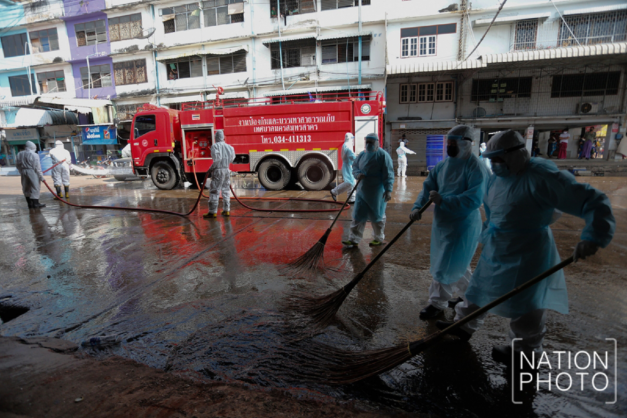 Samut Sakhon’s shrimp market washed clean
