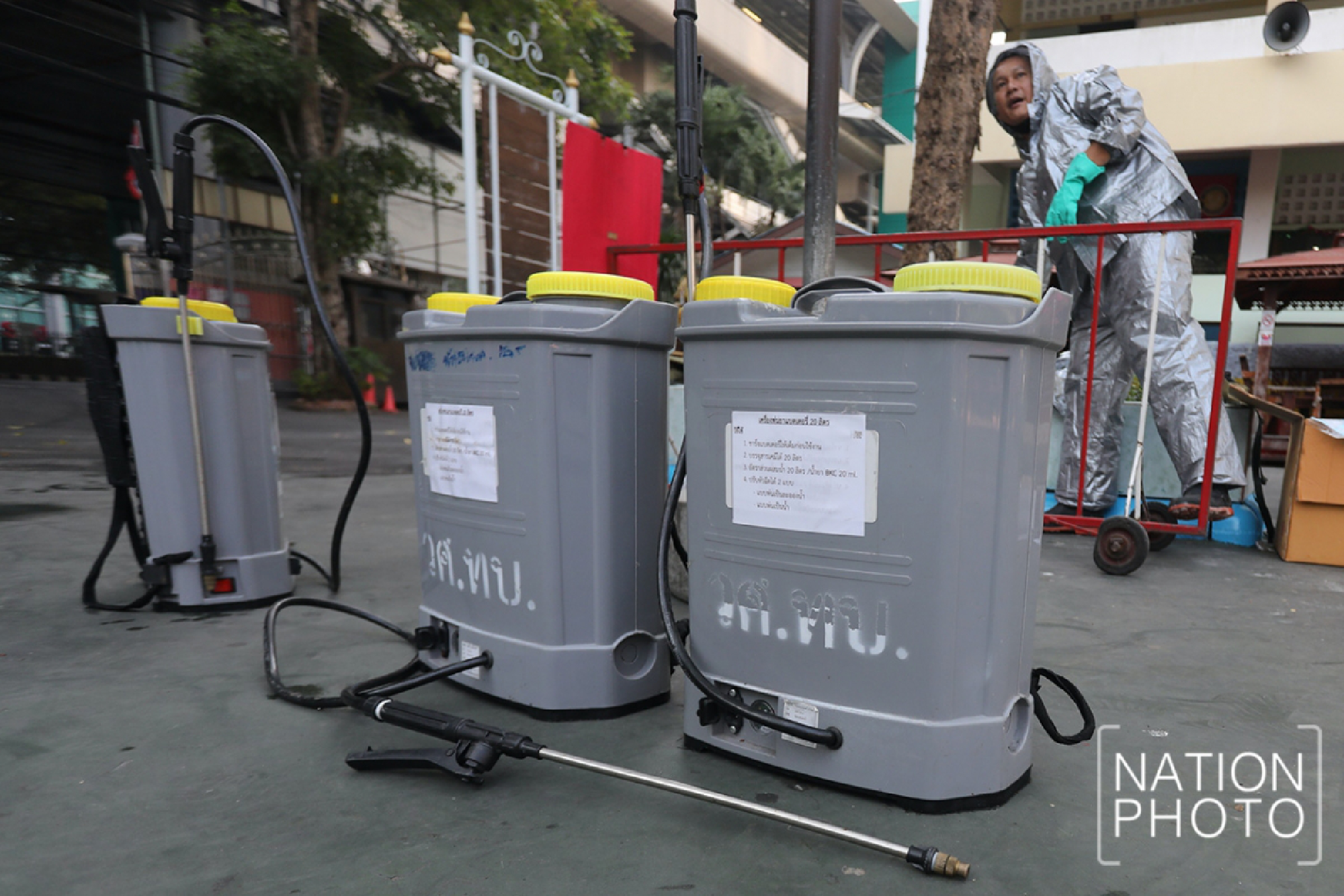 Spraying schools for safety