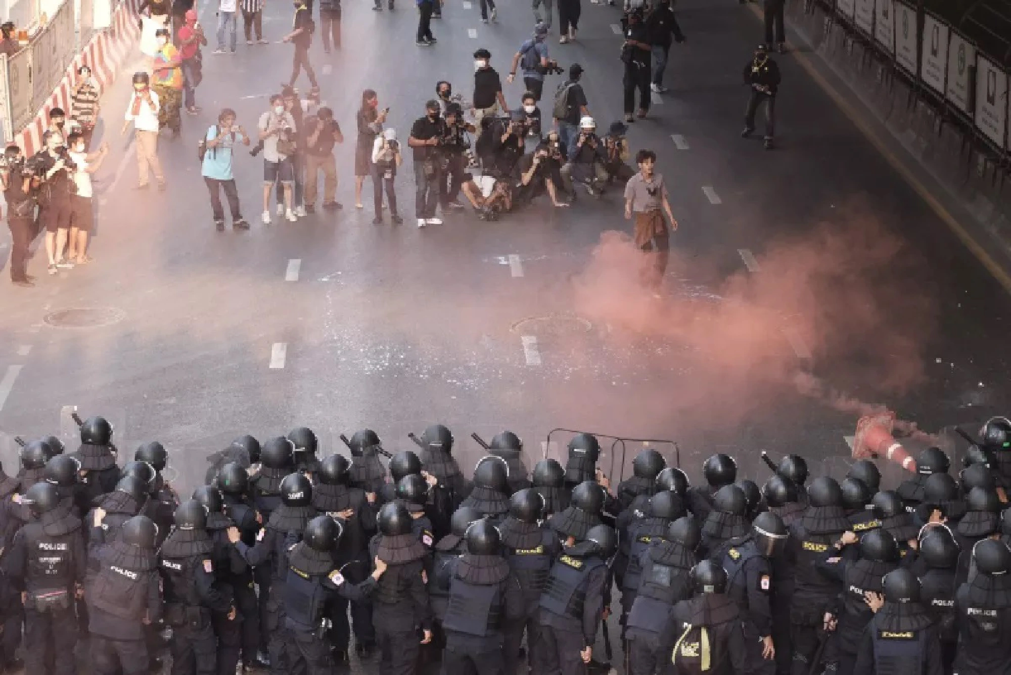 Three protesters arrested, 14 police injured in clashes outside Myanmar embassy