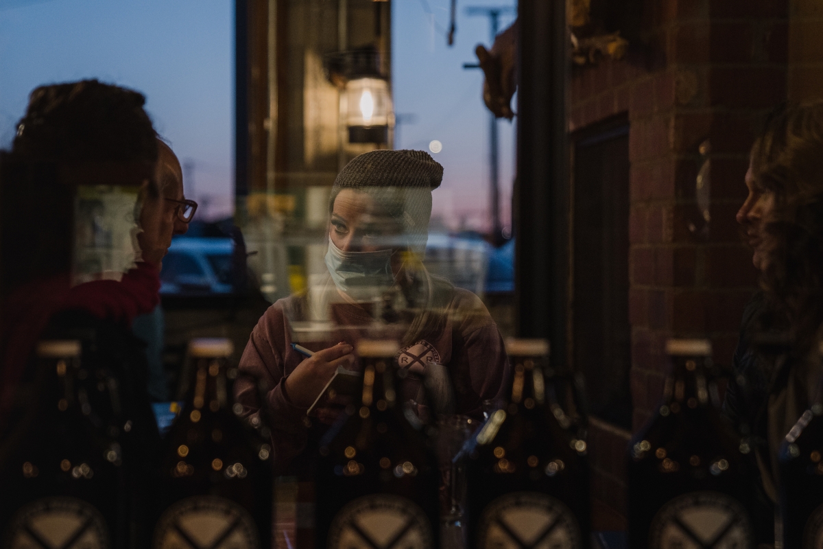 In Washington state, the new regulation calls for restaurants to bring in so much outside air that concentrations stay below 450 parts of carbon dioxide per million. MUST CREDIT: Photo for The Washington Post by Jovelle Tamayo