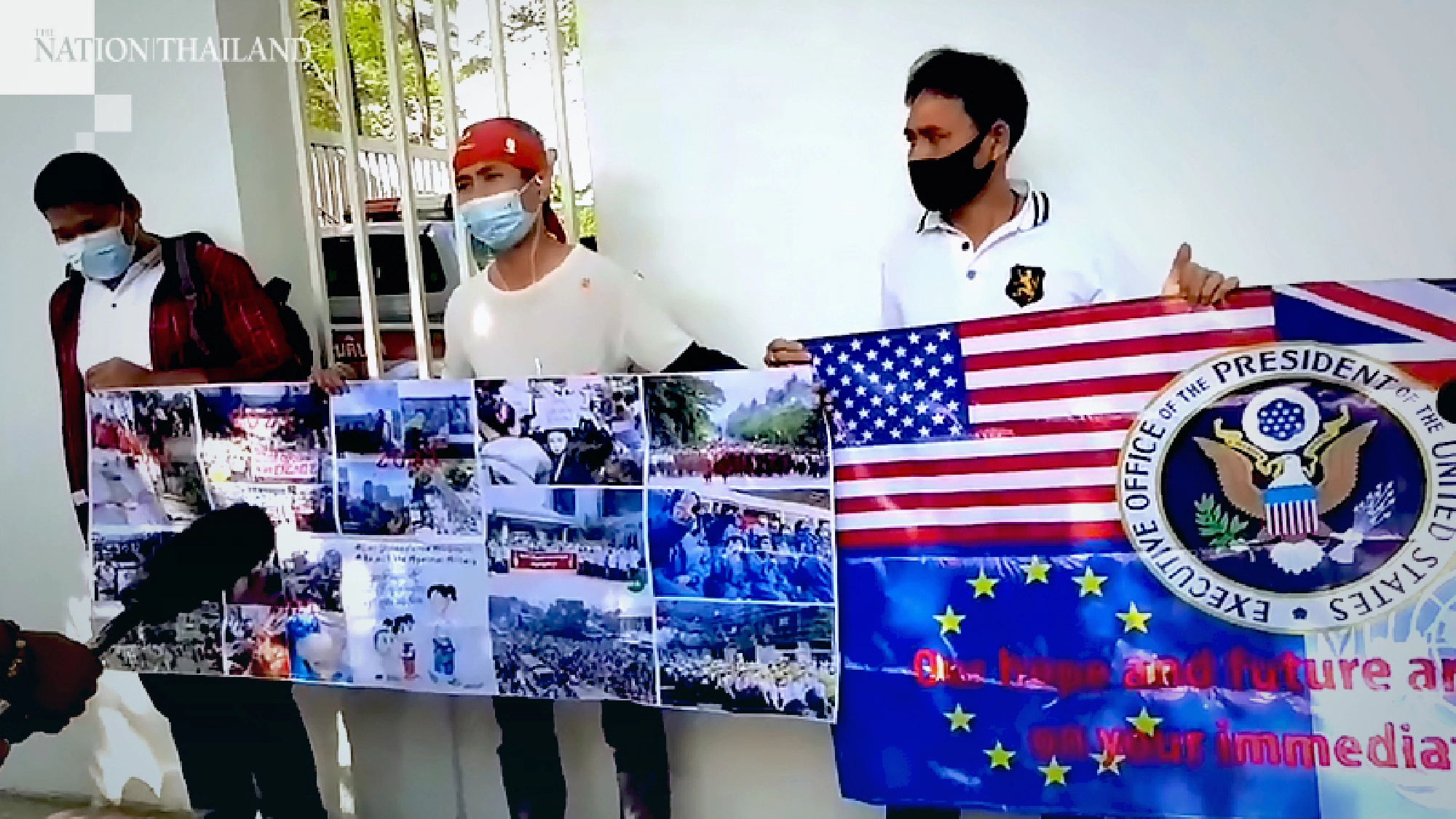 Myanmar nationals in Bangkok ask US to protect families back home