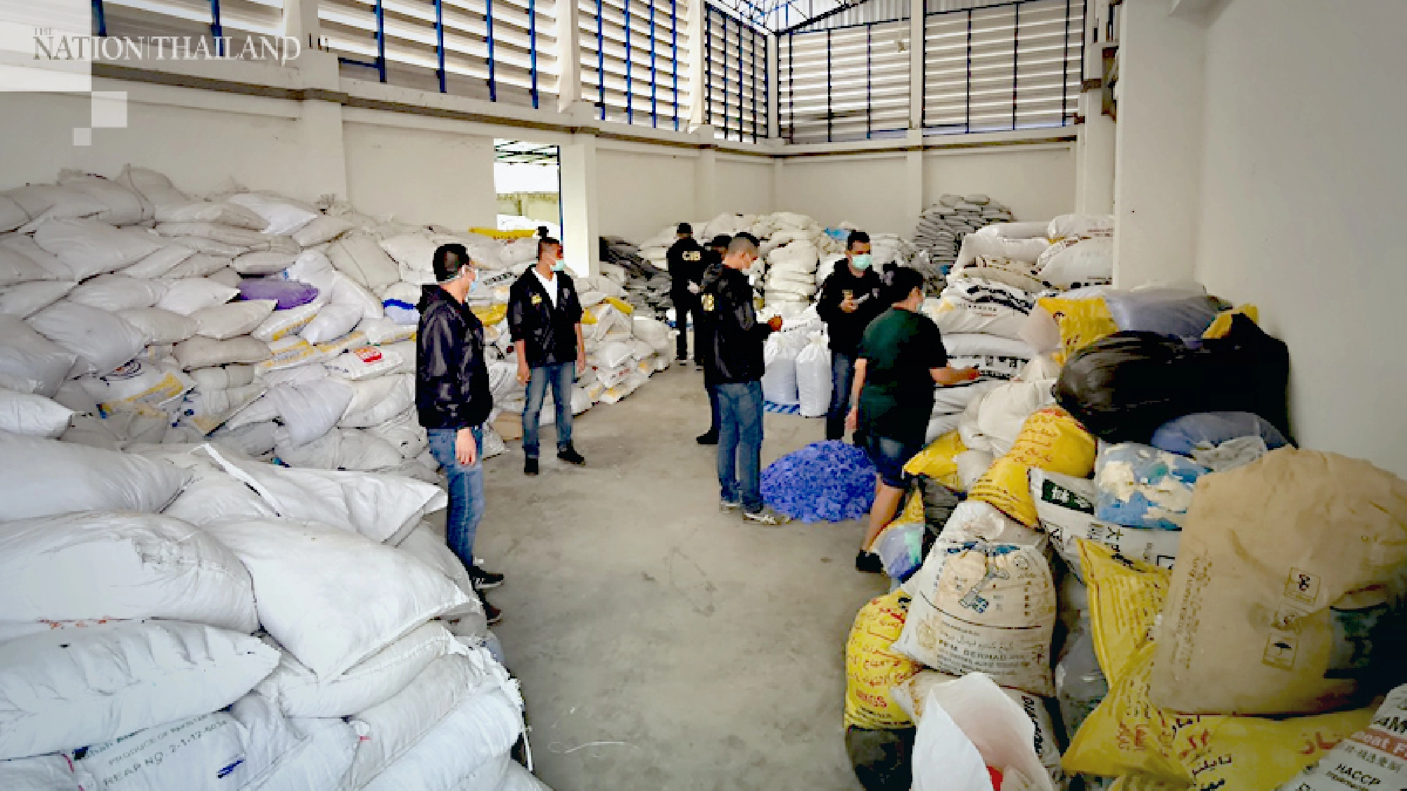 Crackdown on business recycling used rubber gloves