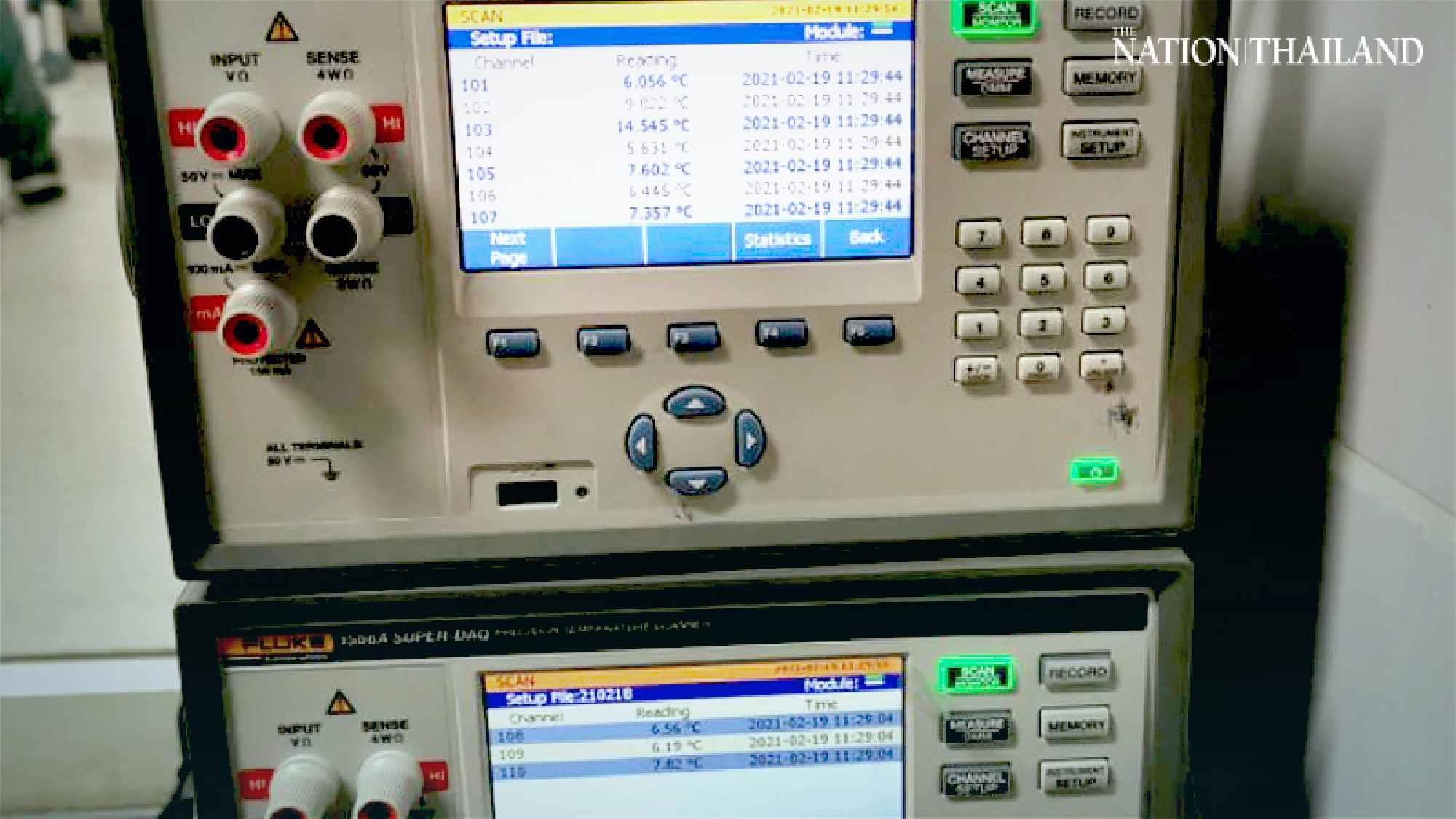 Specialists check to see if warehouse cool enough to store vaccine