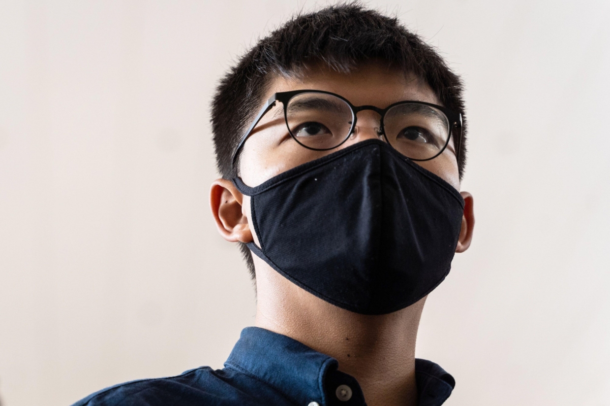 Pro-democracy activist Joshua Wong in Hong Kong. MUST CREDIT: Bloomberg photo by Chan Long Hei