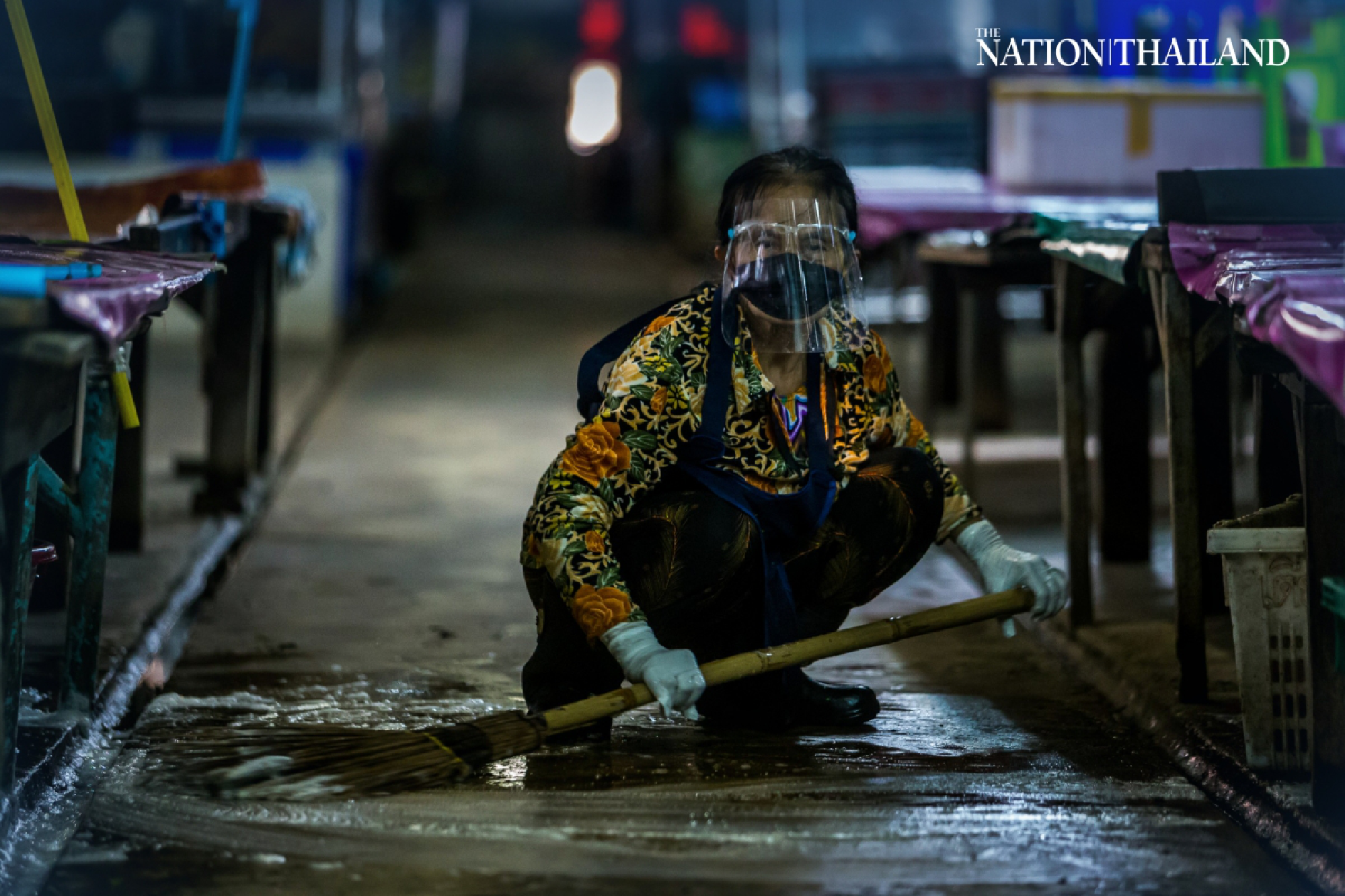 Cleaning-up operation at six Bangkok markets to contain Covid-19 outbreak