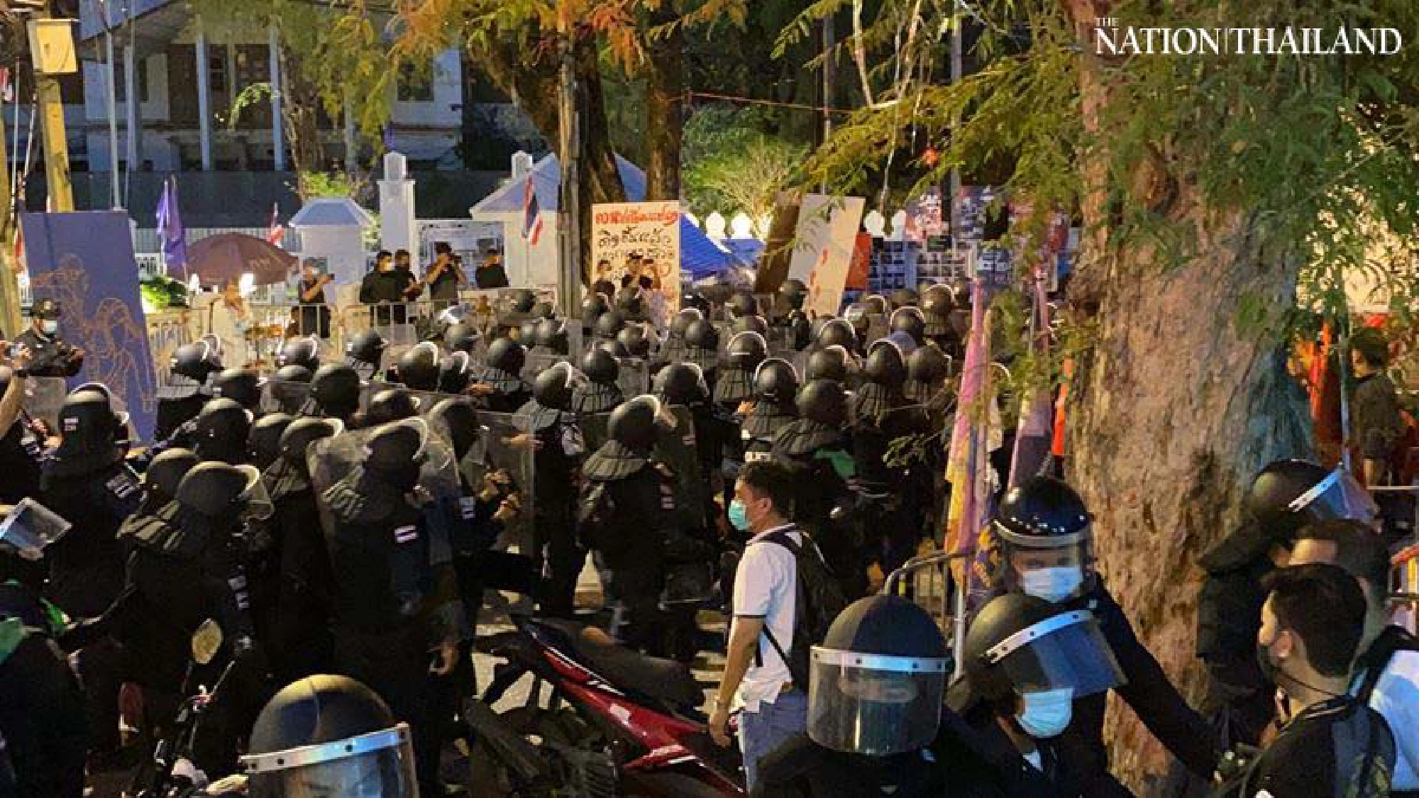 Protesters camping near Government House arrested
