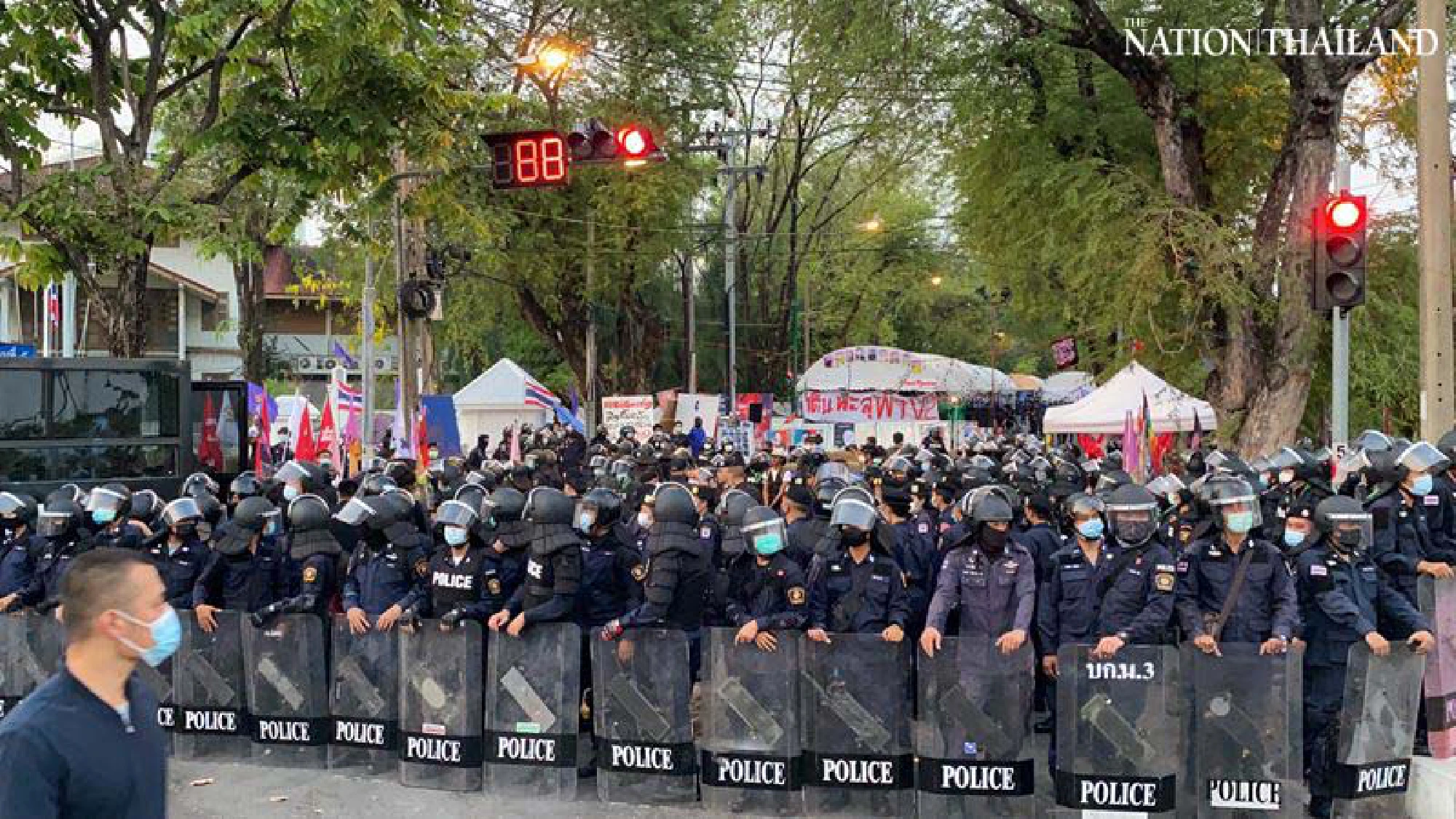 Protesters camping near Government House arrested
