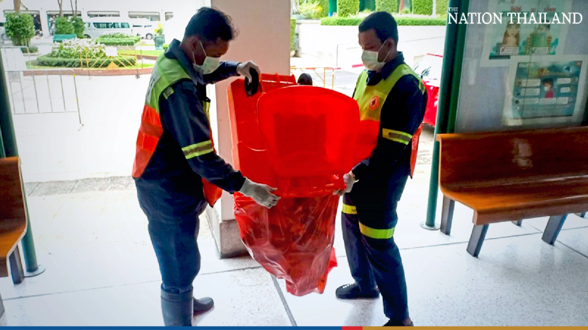Bangkok deploys public biohazard bins to tackle daily mountain of used