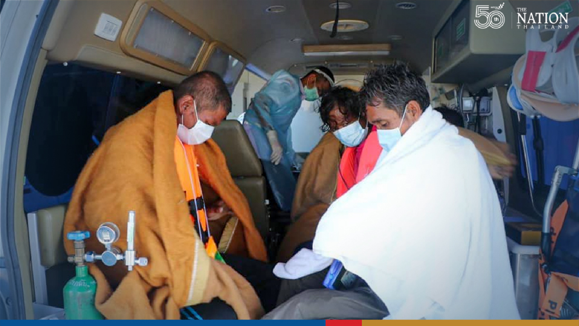 Navy chopper plucks 8 men from sea after fishing boat sinks