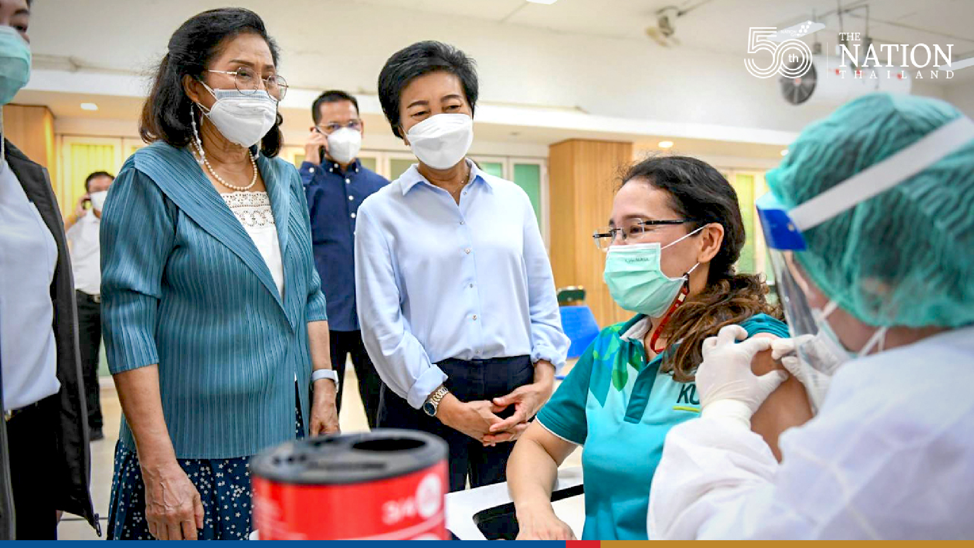 Kasertsart Universitys vaccine centre for staff up and running