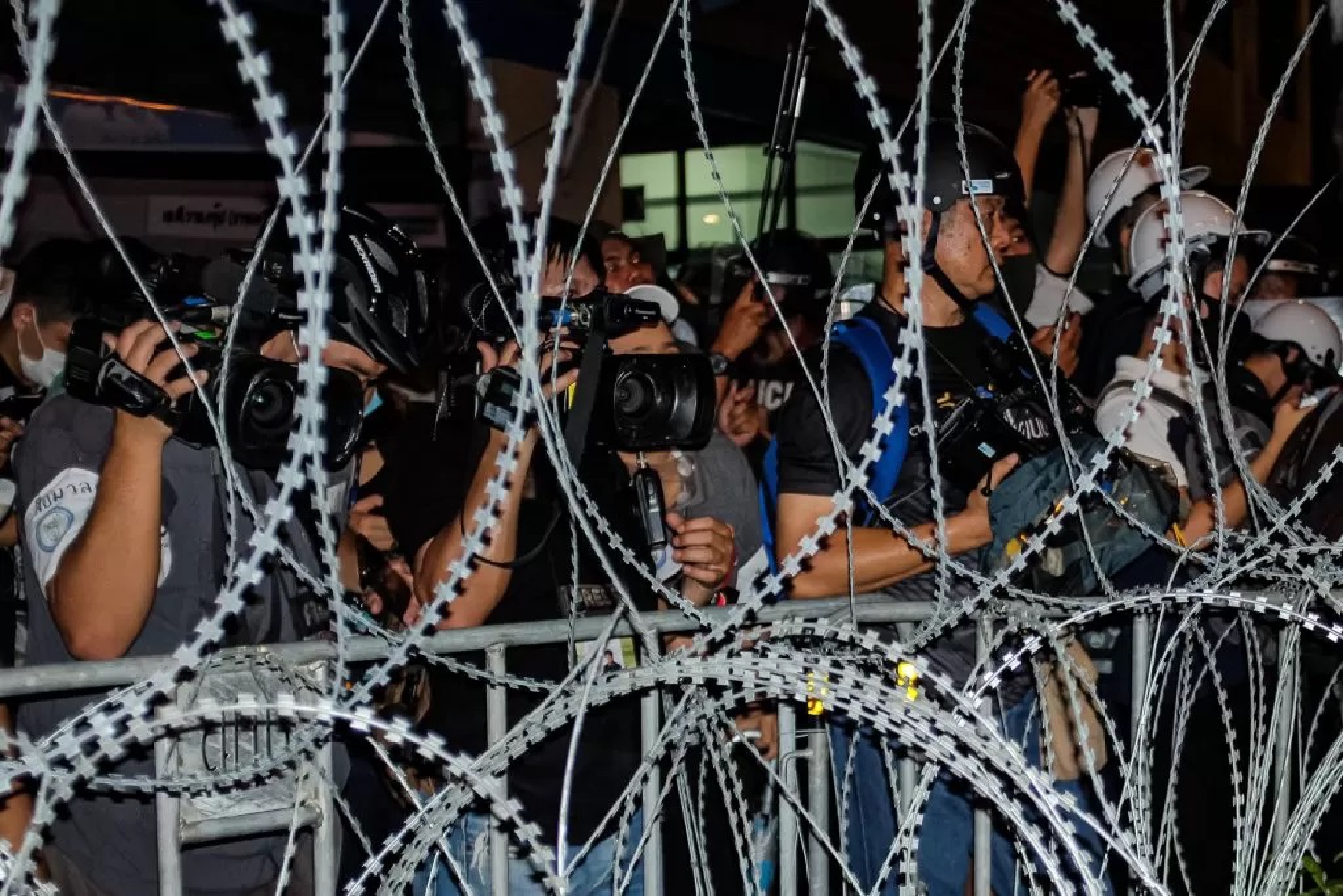 Dramatic shots of pro-democracy protests win Thai press freedom contest