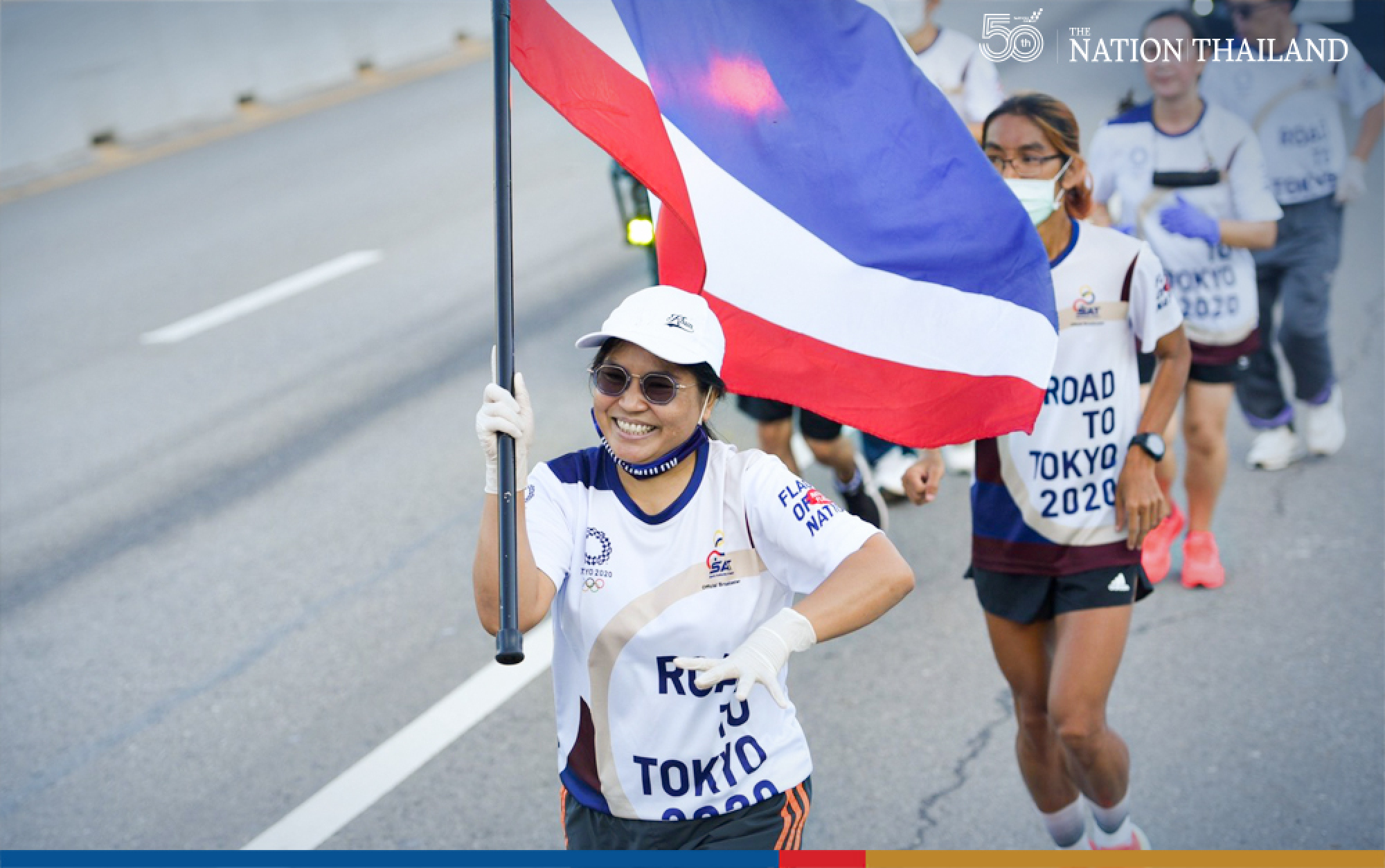 Thai flag edges towards Olympics as relay runners hit finishing straight