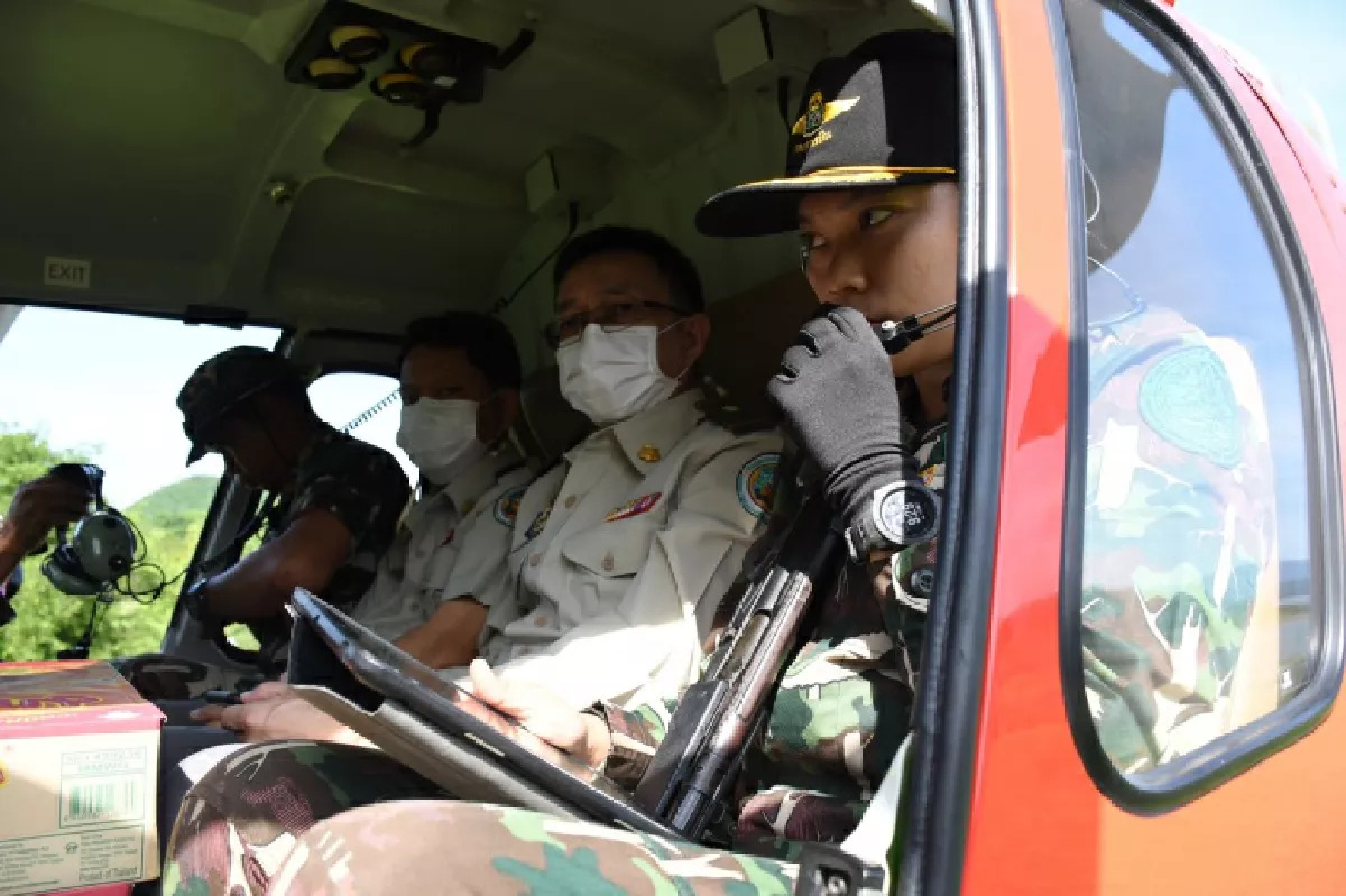 Forest encroacher fires at Phetchaburi National Park helicopter