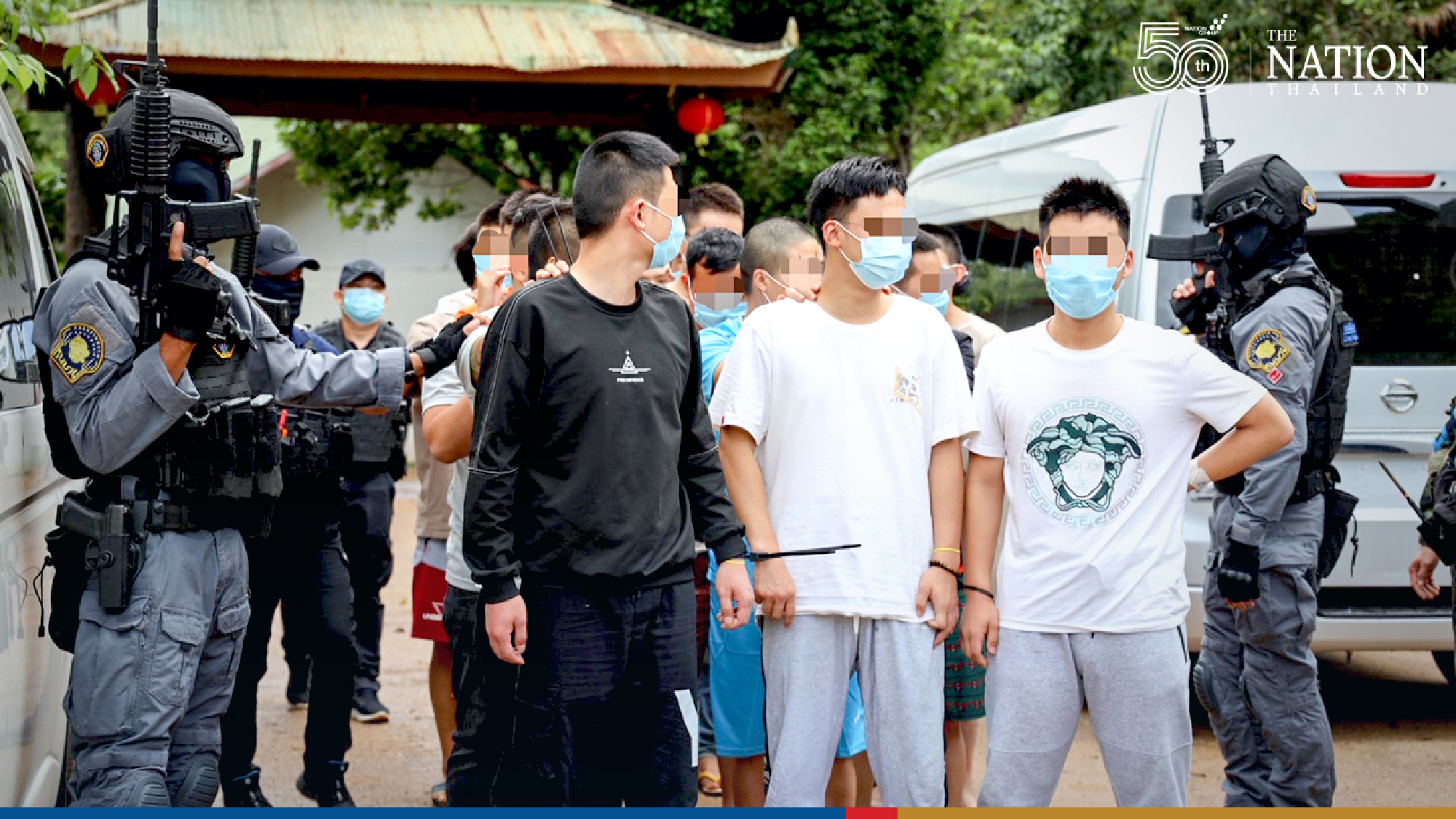 53 foreigners nabbed in Mae Hong Son for running fake investment call centre