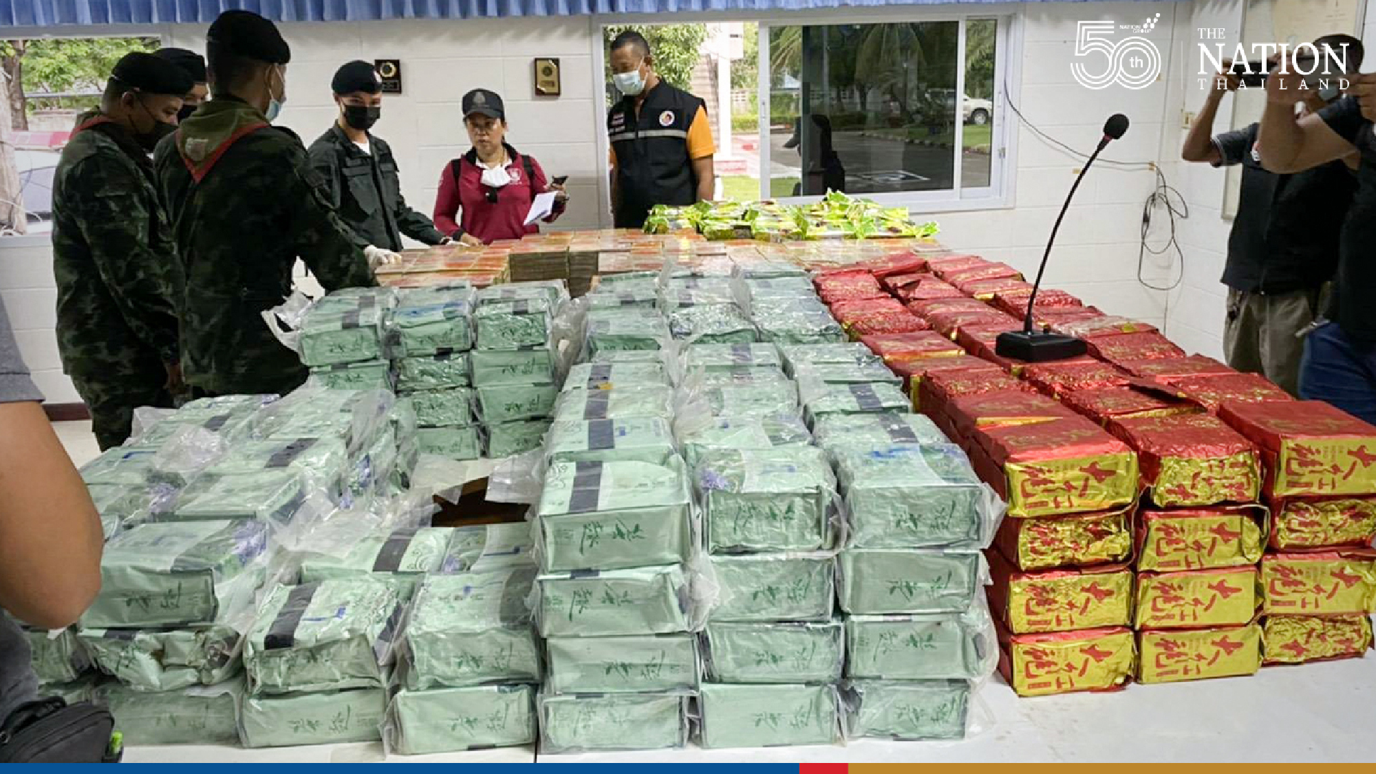 Over a tonne of heroin, ‘ice’ found in swamp on Thai-Malaysia border