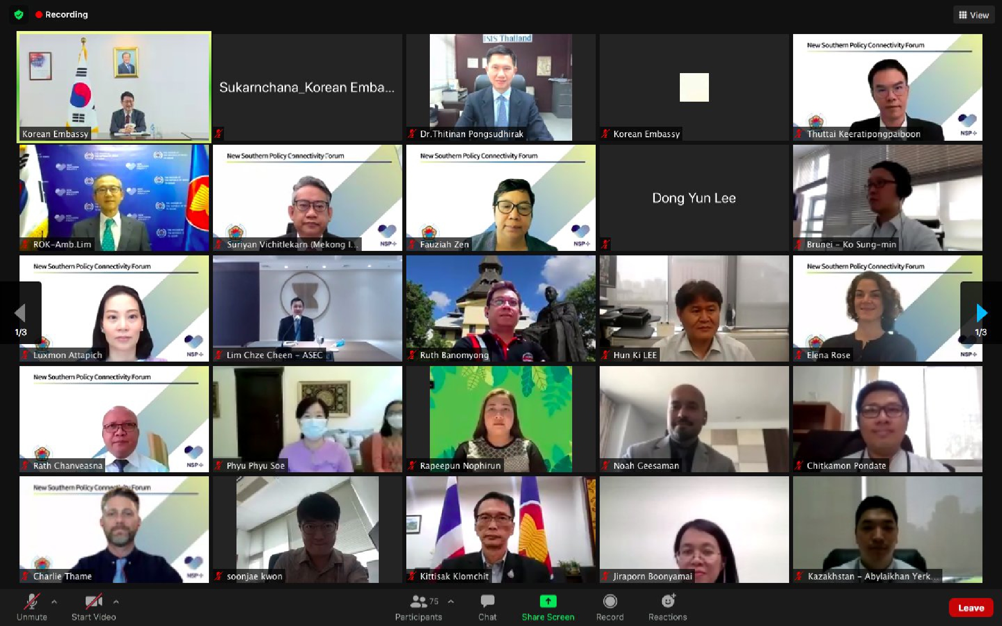 The Embassy of the Republic of Korea in Thailand and the Mission of the Republic of Korea to ASEAN