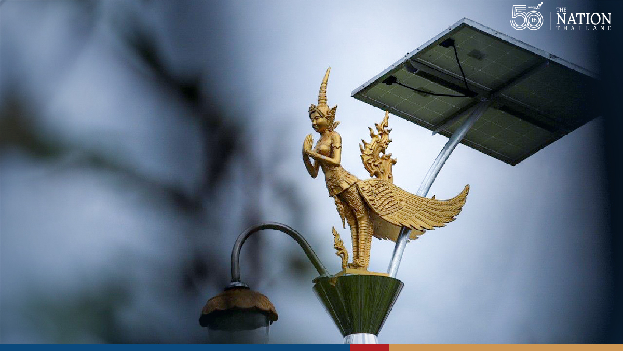 Questions raised over high cost of kinnari-inspired lampposts in Samut Prakan