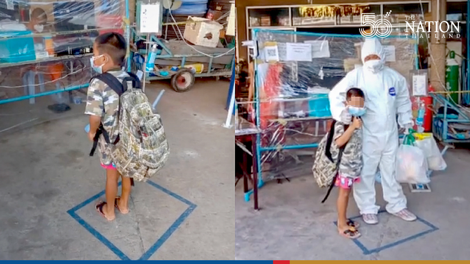 Bangkok father wins netizens hearts with videos showing care for Covid-infected son