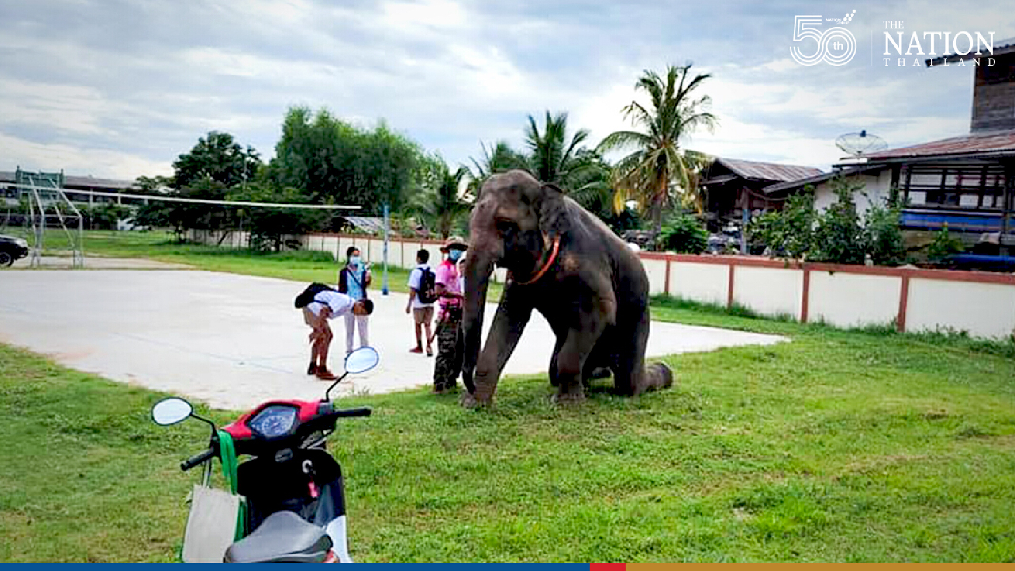 Special ride to school in Surin