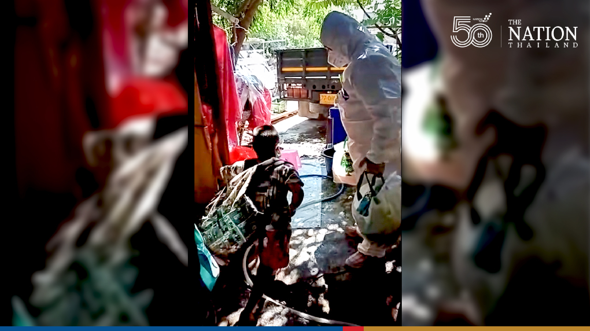 Bangkok father wins netizens hearts with videos showing care for Covid-infected son