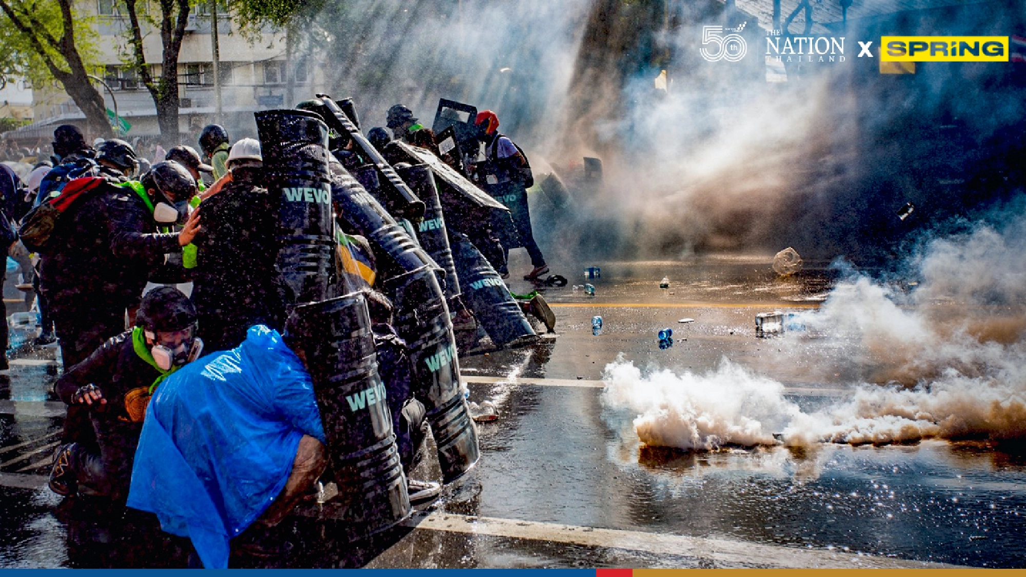 Police fire at pro-democracy protesters marching to Government House