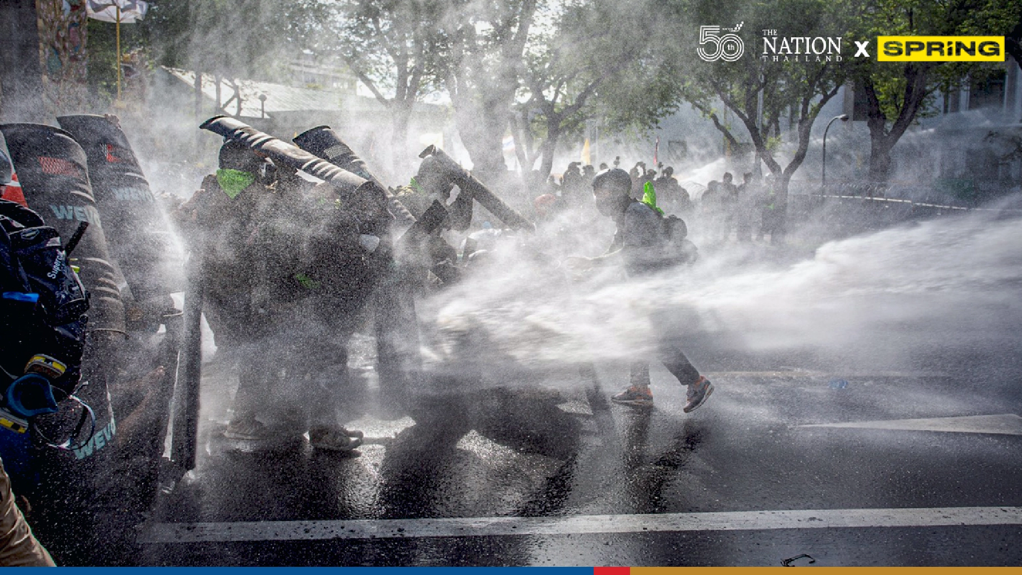 Police fire at pro-democracy protesters marching to Government House