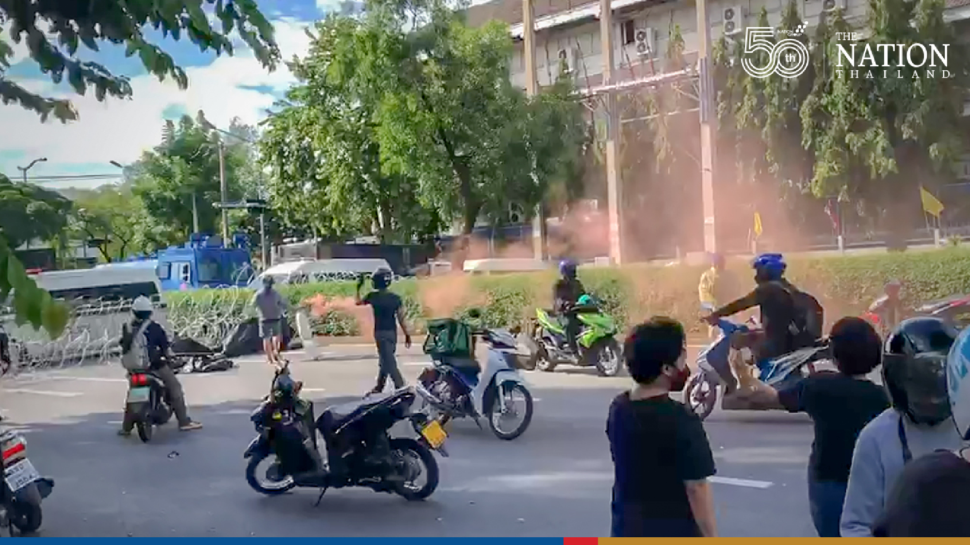 Police fire at pro-democracy protesters marching to Government House