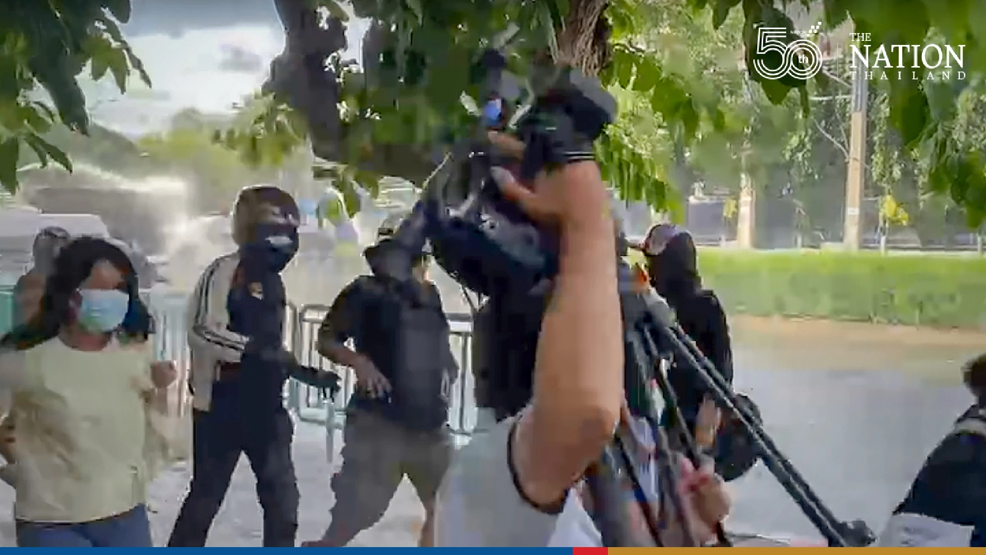 Police fire at pro-democracy protesters marching to Government House