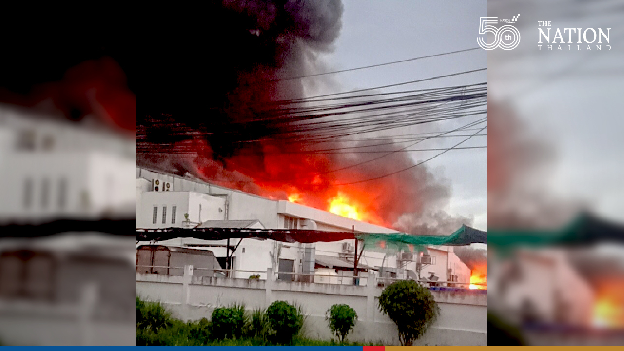 Firefighters Busy Again As Blaze Tears Through Bangkok Hotel Supply Factory