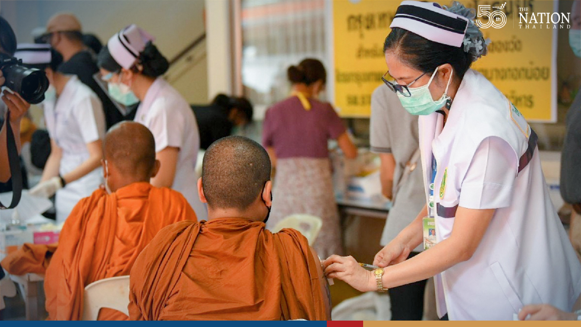 BMA launches drive to inoculate monks in Bangkok